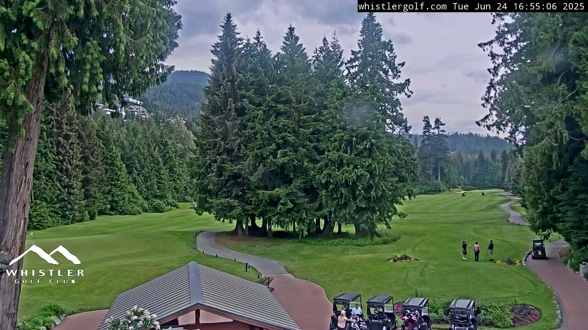 Whistler Golf Club 1st Hole Area Live Cam - Whistler,  Squamish-Lillooet, Sea to Sky Country, British Columbia, Canada