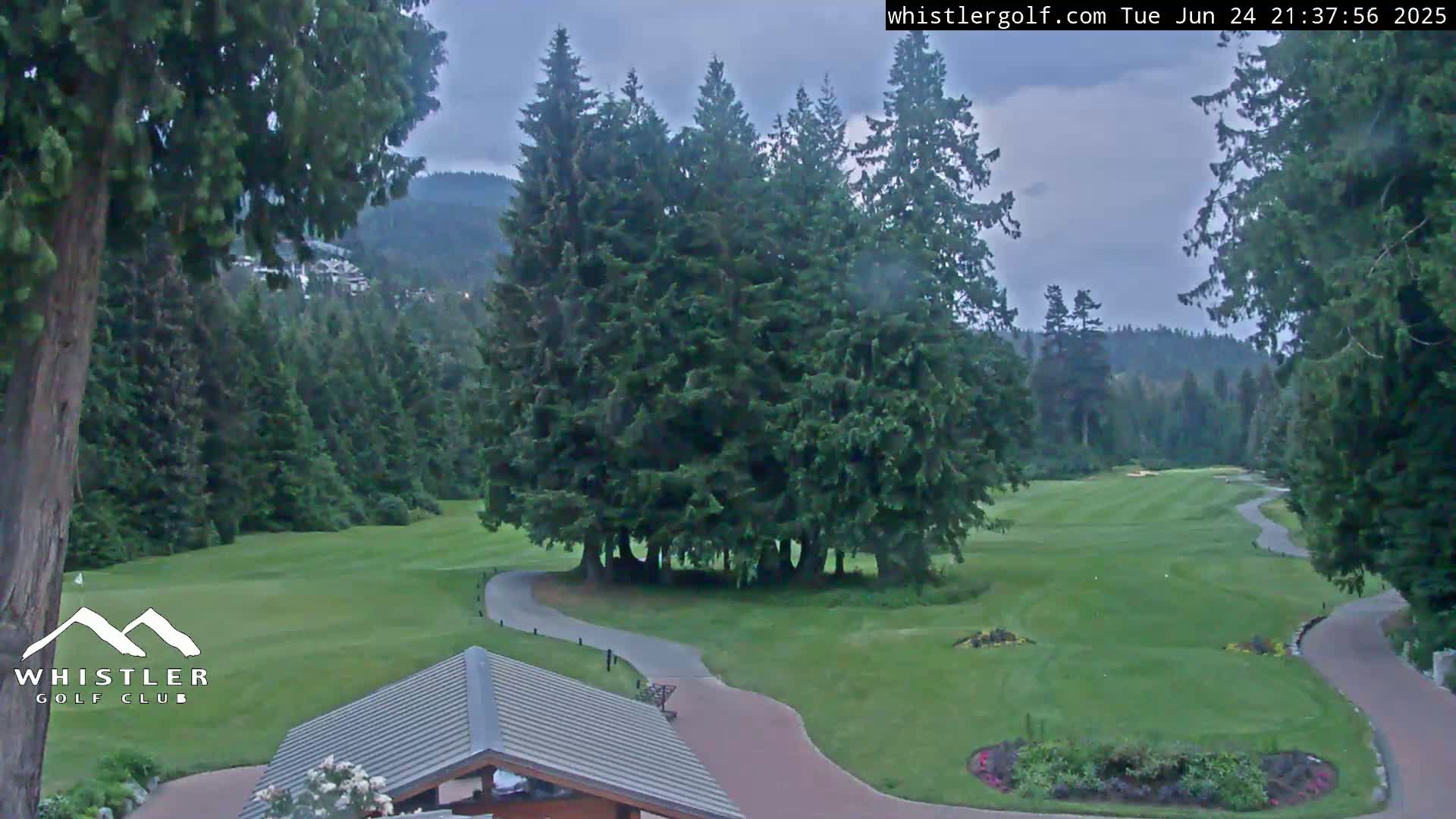 Whistler Golf Club 1st Hole Area Live Cam - Whistler,  Squamish-Lillooet, Sea to Sky Country, British Columbia, Canada