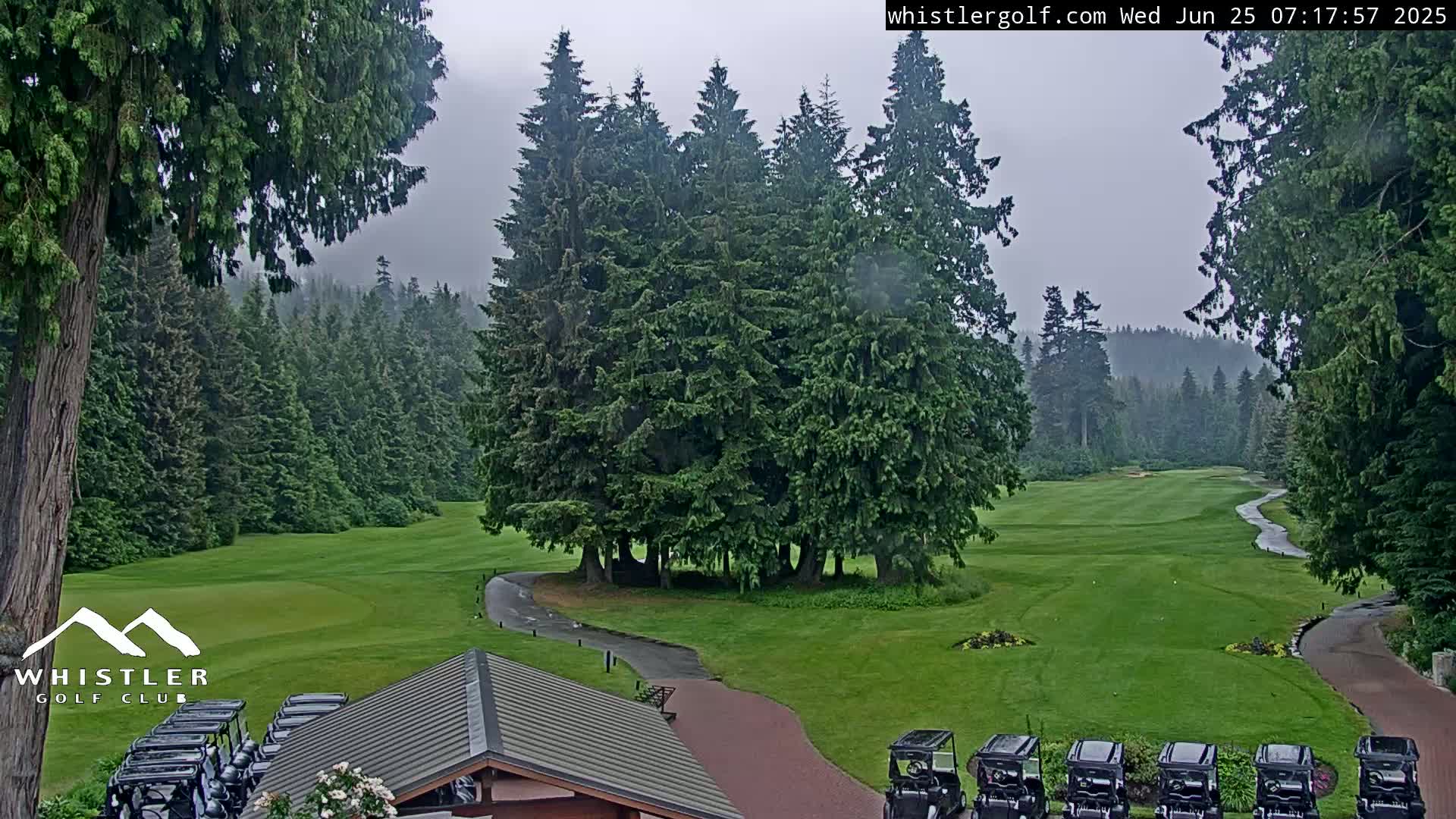Whistler Golf Club 1st Hole Area Live Cam - Whistler,  Squamish-Lillooet, Sea to Sky Country, British Columbia, Canada