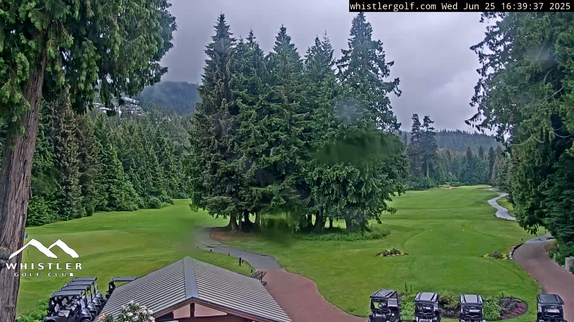 Whistler Golf Club 1st Hole Area Live Cam - Whistler,  Squamish-Lillooet, Sea to Sky Country, British Columbia, Canada