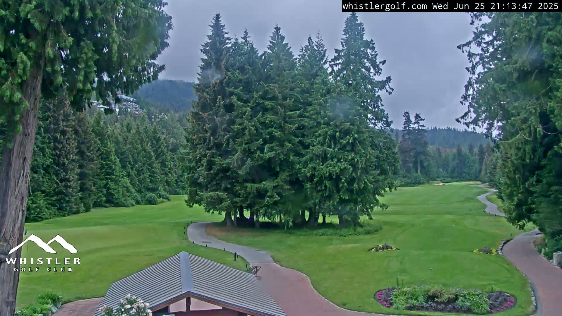 Whistler Golf Club 1st Hole Area Live Cam - Whistler,  Squamish-Lillooet, Sea to Sky Country, British Columbia, Canada