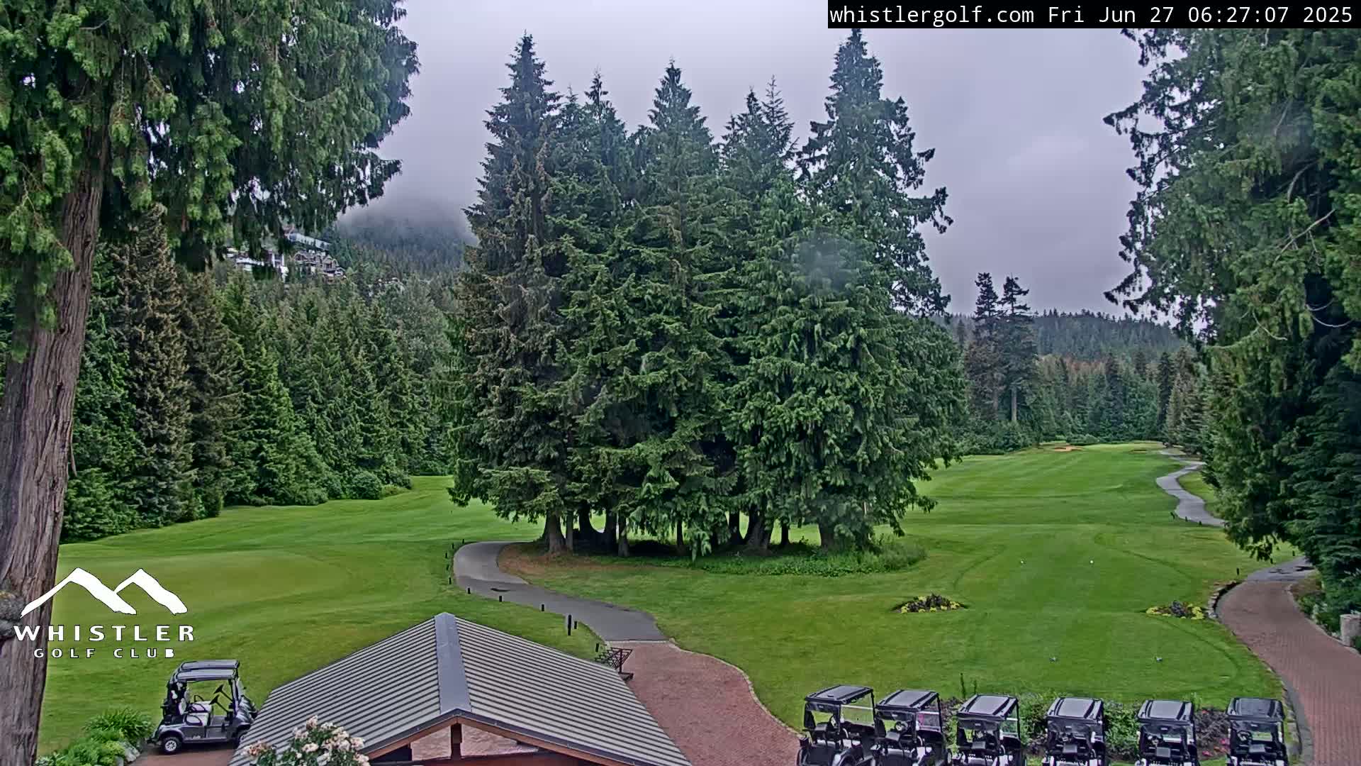 Whistler Golf Club 1st Hole Area Live Cam - Whistler,  Squamish-Lillooet, Sea to Sky Country, British Columbia, Canada