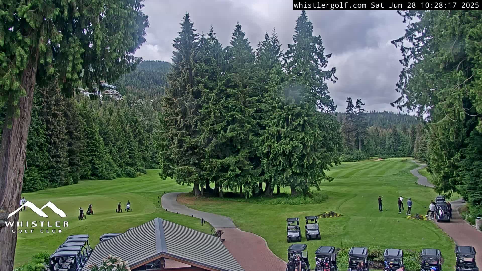Whistler Golf Club 1st Hole Area Live Cam - Whistler,  Squamish-Lillooet, Sea to Sky Country, British Columbia, Canada