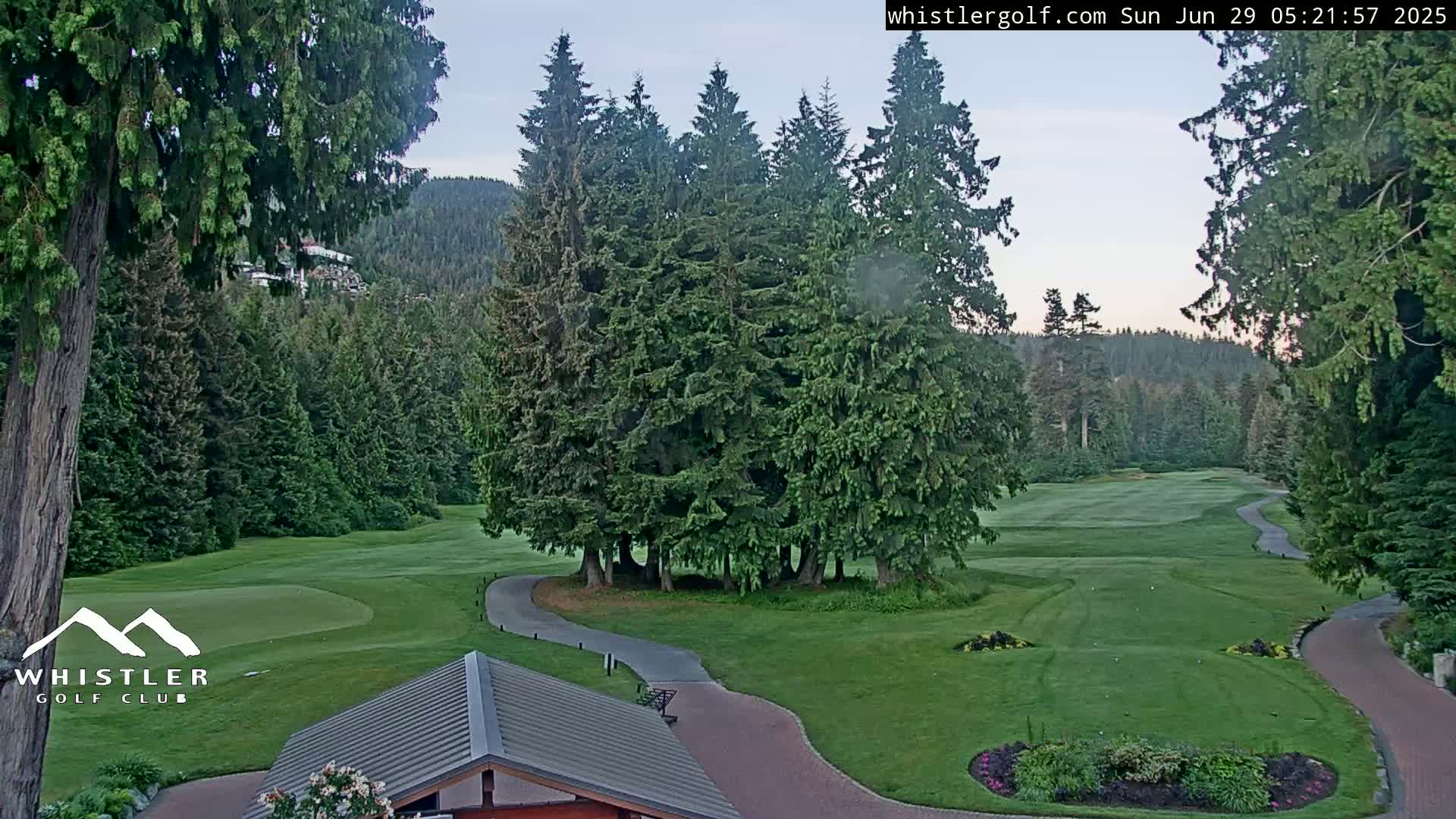 Whistler Golf Club 1st Hole Area Live Cam - Whistler,  Squamish-Lillooet, Sea to Sky Country, British Columbia, Canada