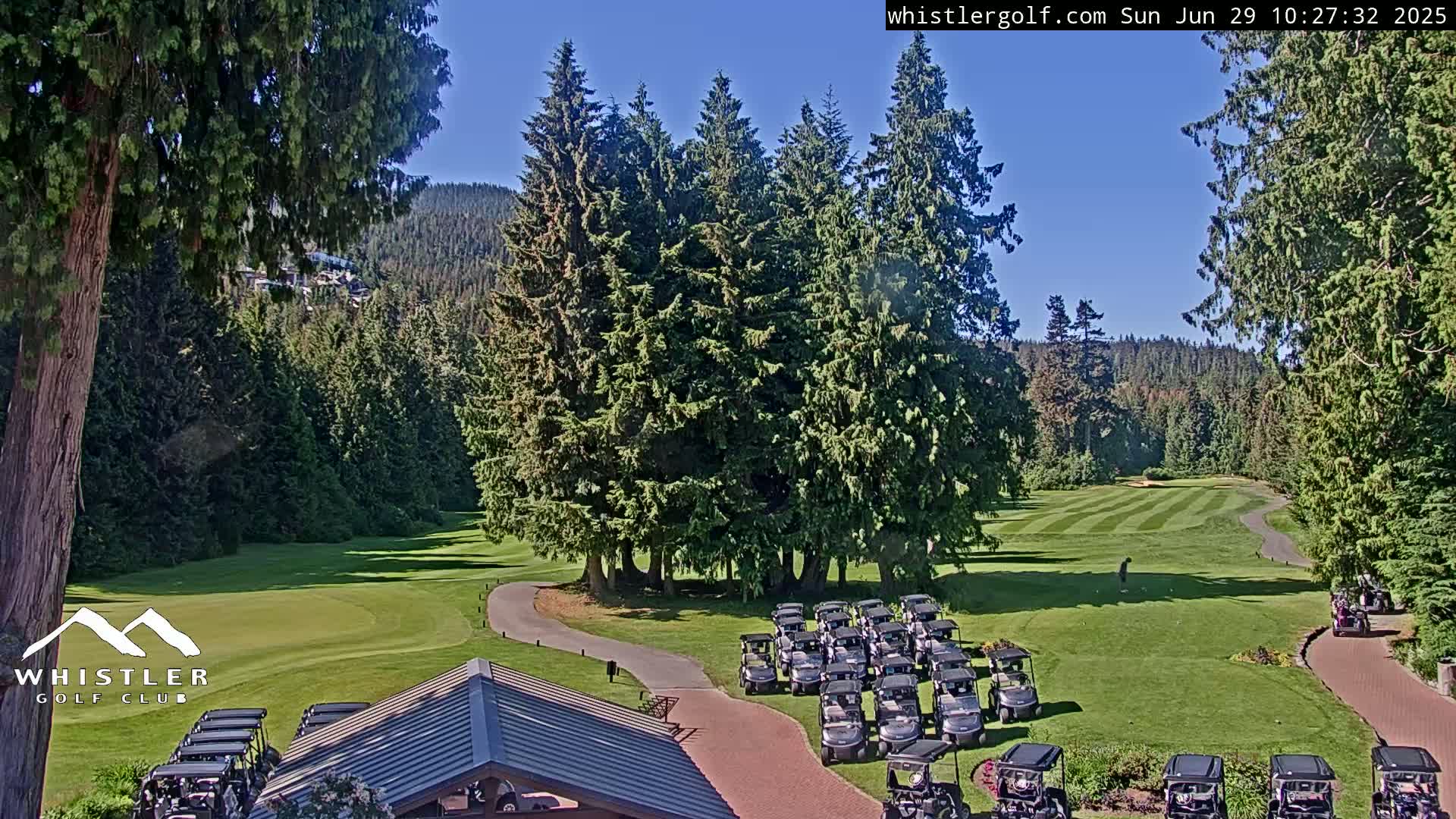 Whistler Golf Club 1st Hole Area Live Cam - Whistler,  Squamish-Lillooet, Sea to Sky Country, British Columbia, Canada