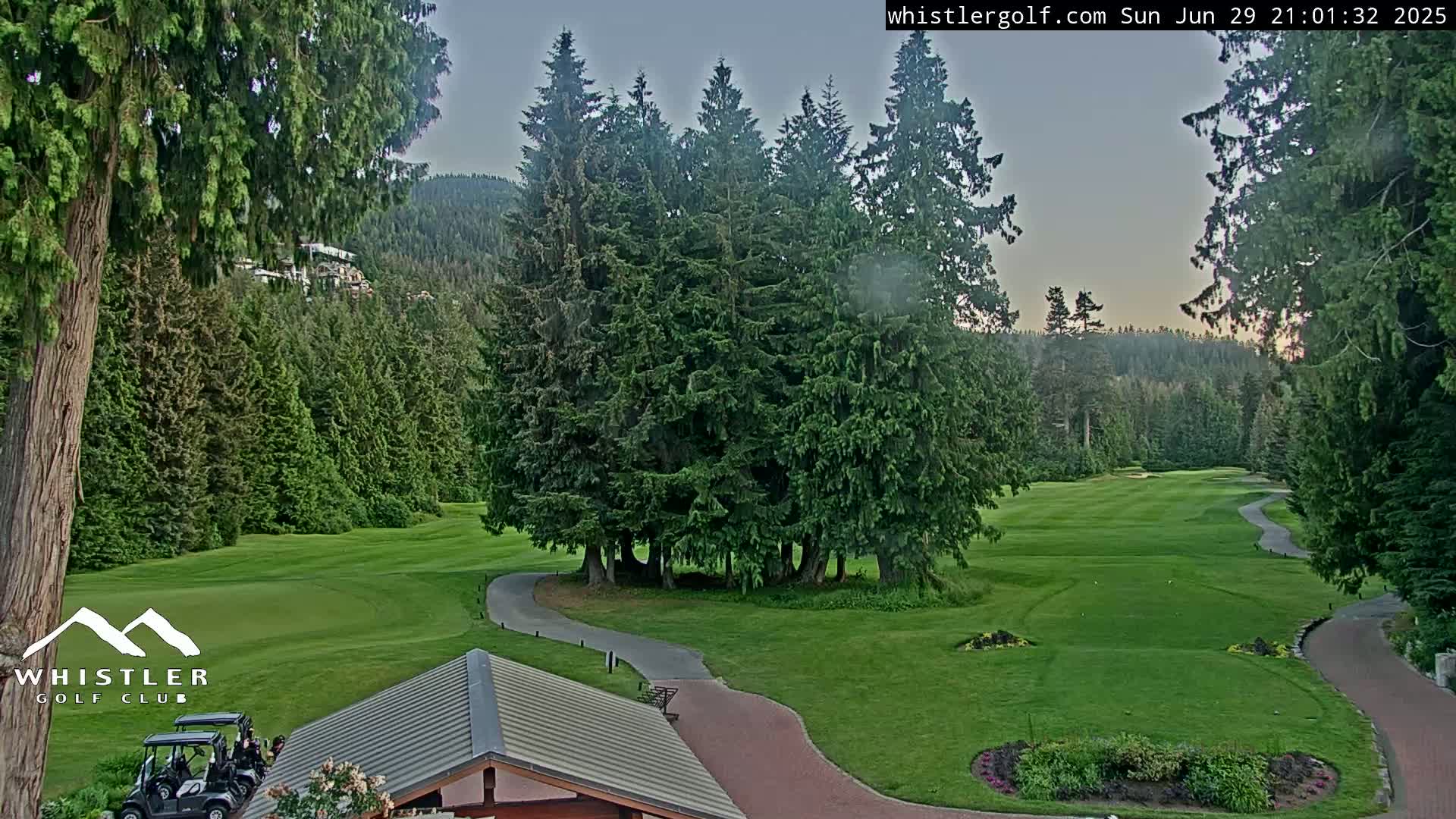 Whistler Golf Club 1st Hole Area Live Cam - Whistler,  Squamish-Lillooet, Sea to Sky Country, British Columbia, Canada
