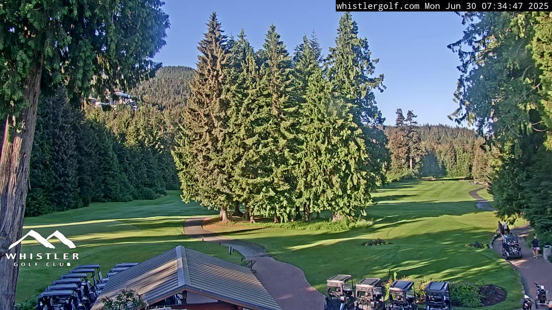 Whistler Golf Club 1st Hole Area Live Cam - Whistler,  Squamish-Lillooet, Sea to Sky Country, British Columbia, Canada