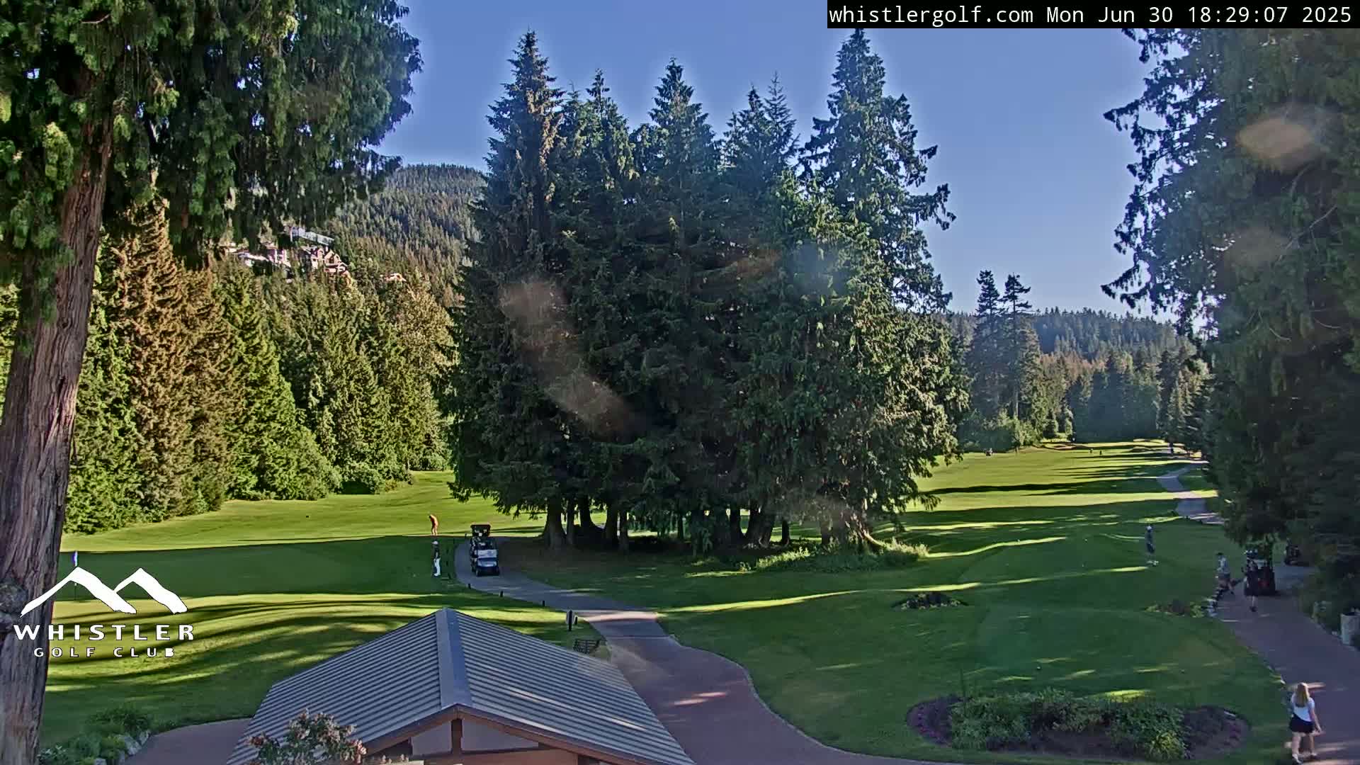 Whistler Golf Club 1st Hole Area Live Cam - Whistler,  Squamish-Lillooet, Sea to Sky Country, British Columbia, Canada