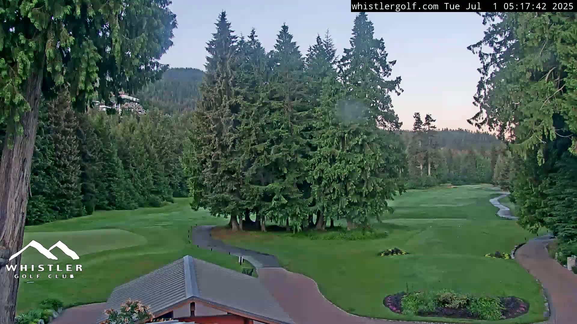 Whistler Golf Club 1st Hole Area Live Cam - Whistler,  Squamish-Lillooet, Sea to Sky Country, British Columbia, Canada