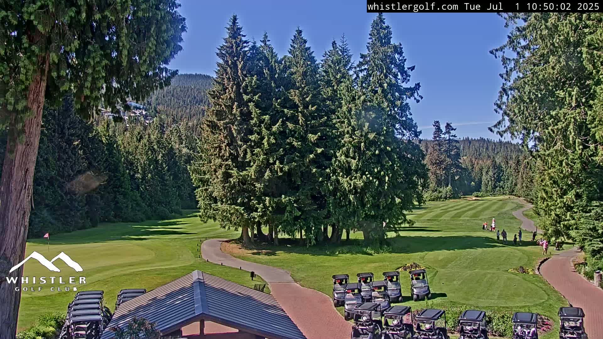 Whistler Golf Club 1st Hole Area Live Cam - Whistler,  Squamish-Lillooet, Sea to Sky Country, British Columbia, Canada