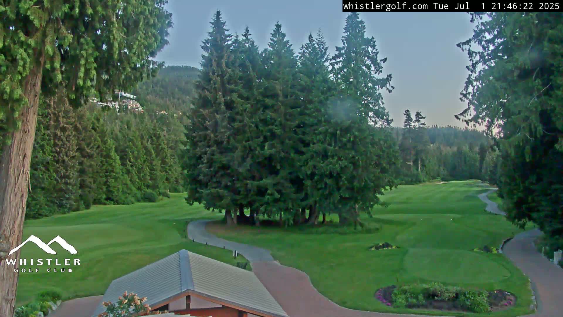 Whistler Golf Club 1st Hole Area Live Cam - Whistler,  Squamish-Lillooet, Sea to Sky Country, British Columbia, Canada