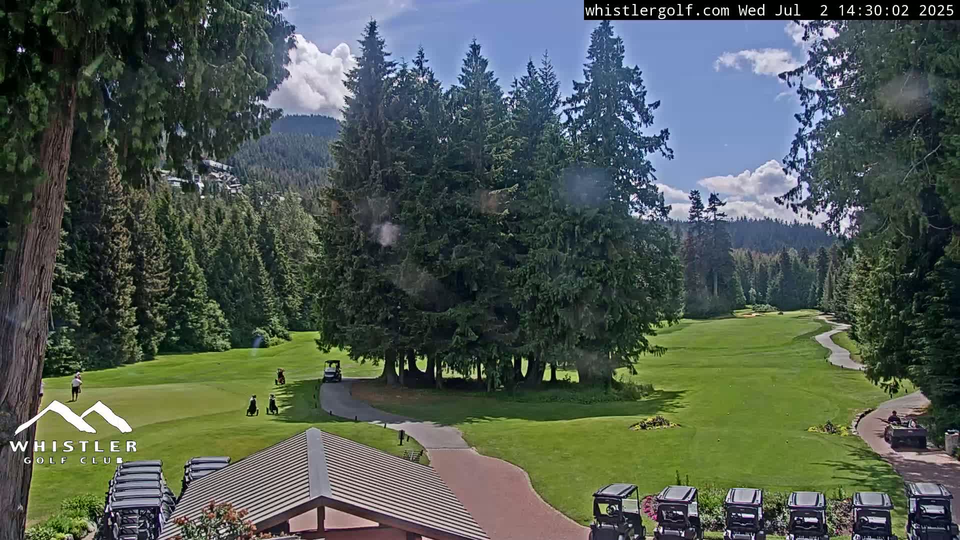 Whistler Golf Club 1st Hole Area Live Cam - Whistler,  Squamish-Lillooet, Sea to Sky Country, British Columbia, Canada