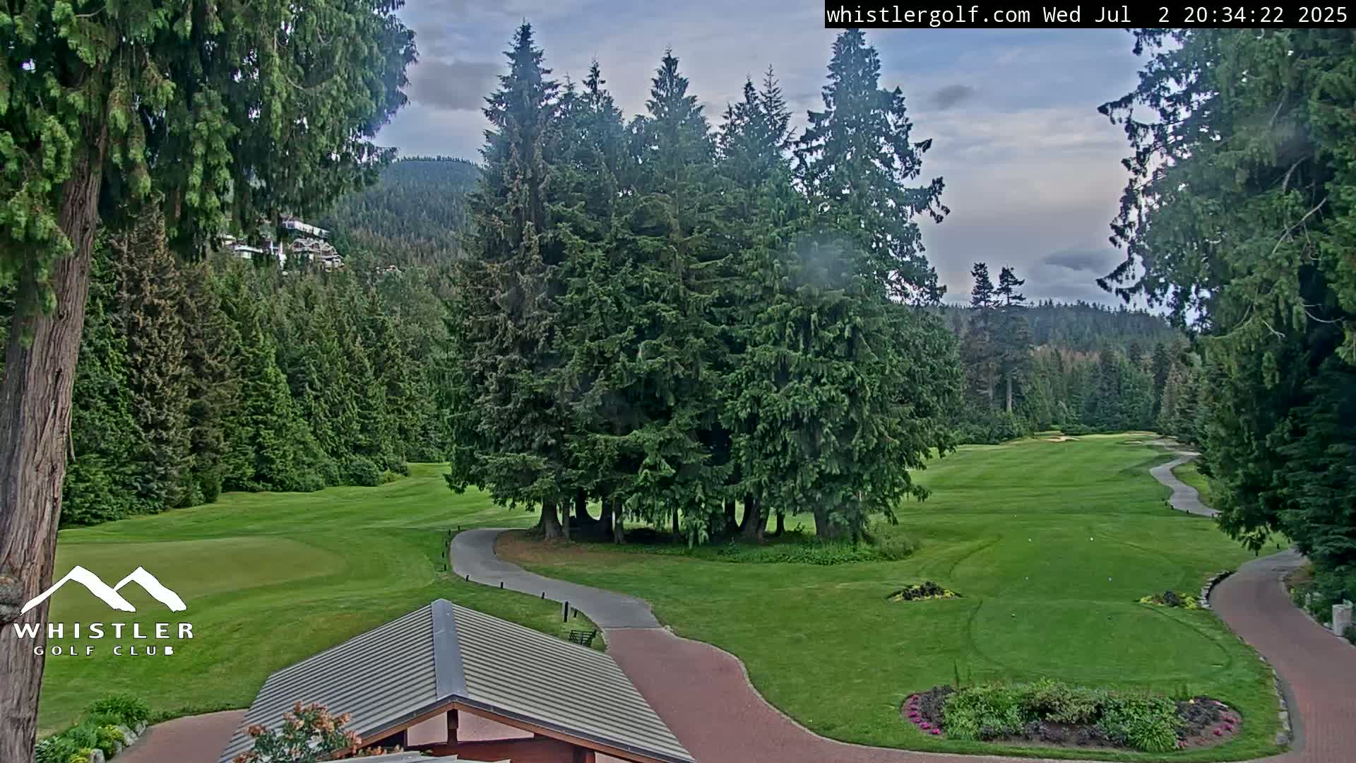 Whistler Golf Club 1st Hole Area Live Cam - Whistler,  Squamish-Lillooet, Sea to Sky Country, British Columbia, Canada
