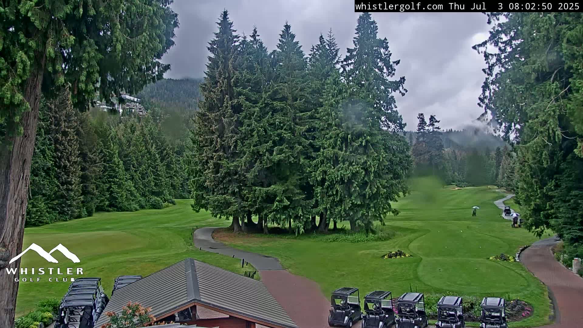 Whistler Golf Club 1st Hole Area Live Cam - Whistler,  Squamish-Lillooet, Sea to Sky Country, British Columbia, Canada