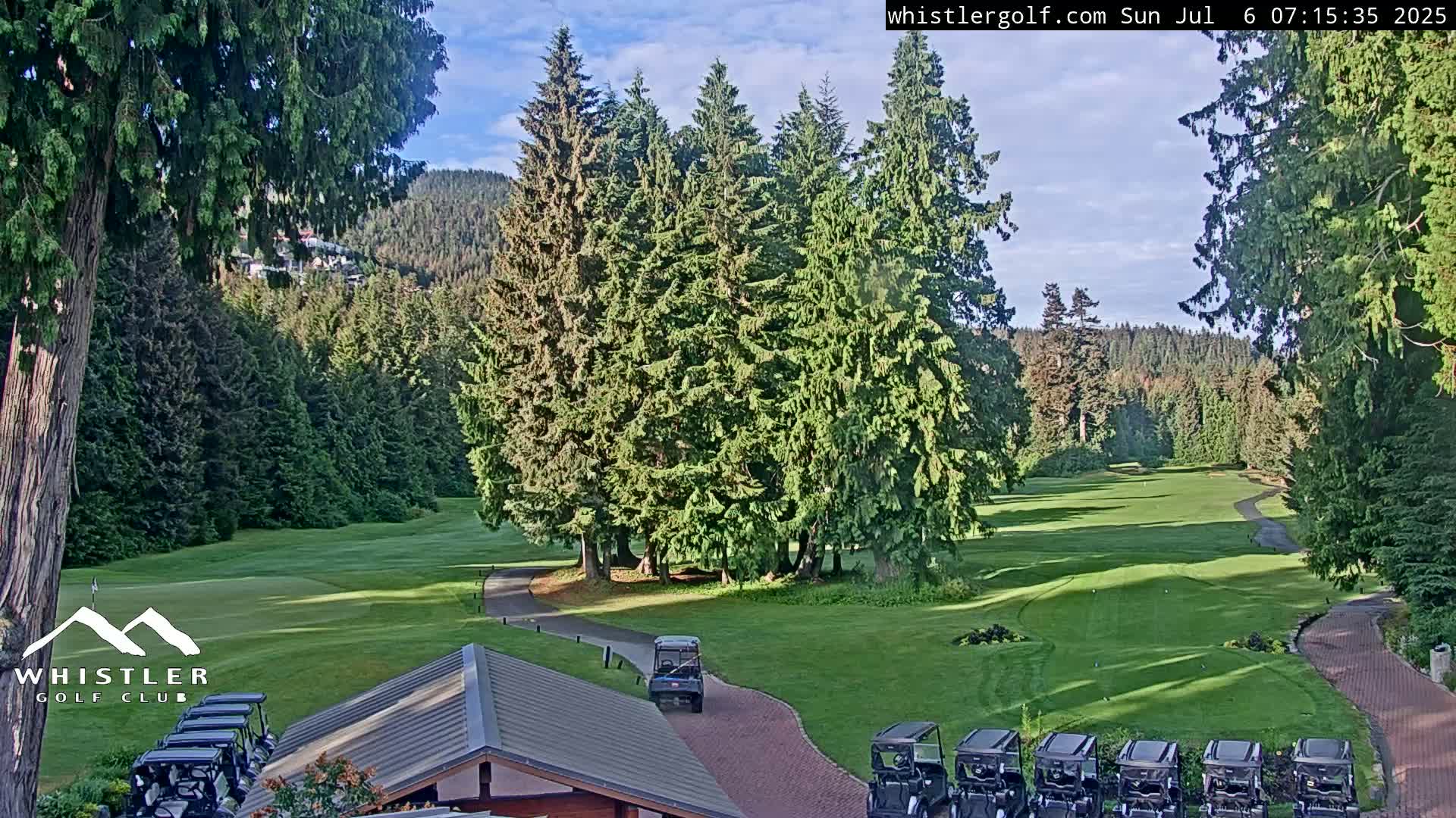 Whistler Golf Club 1st Hole Area Live Cam - Whistler,  Squamish-Lillooet, Sea to Sky Country, British Columbia, Canada