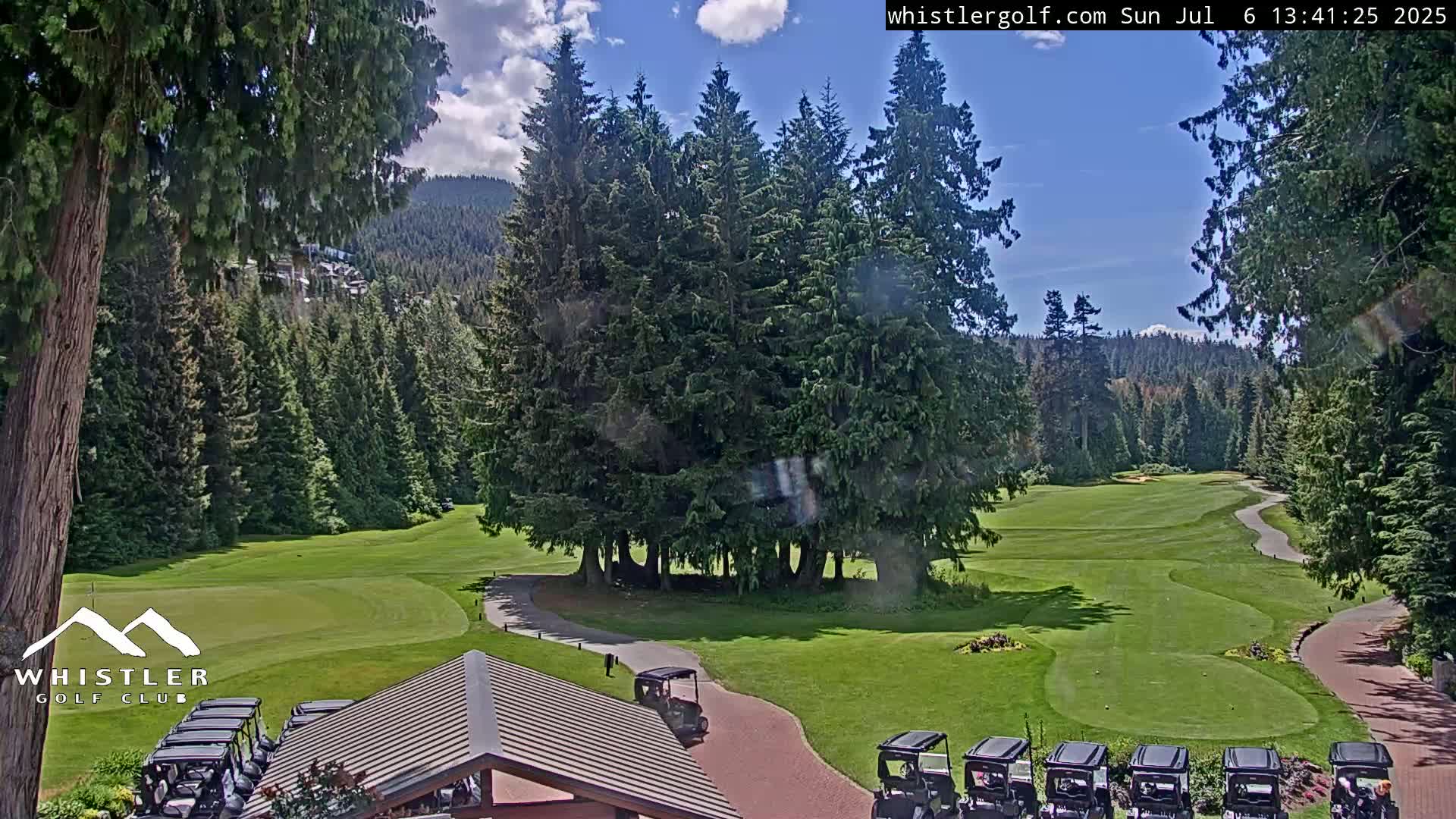 Whistler Golf Club 1st Hole Area Live Cam - Whistler,  Squamish-Lillooet, Sea to Sky Country, British Columbia, Canada