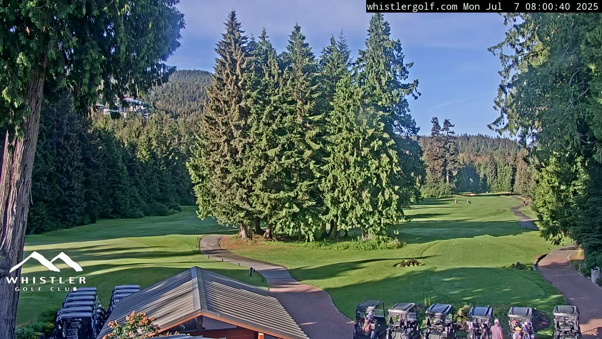 Whistler Golf Club 1st Hole Area Live Cam - Whistler,  Squamish-Lillooet, Sea to Sky Country, British Columbia, Canada