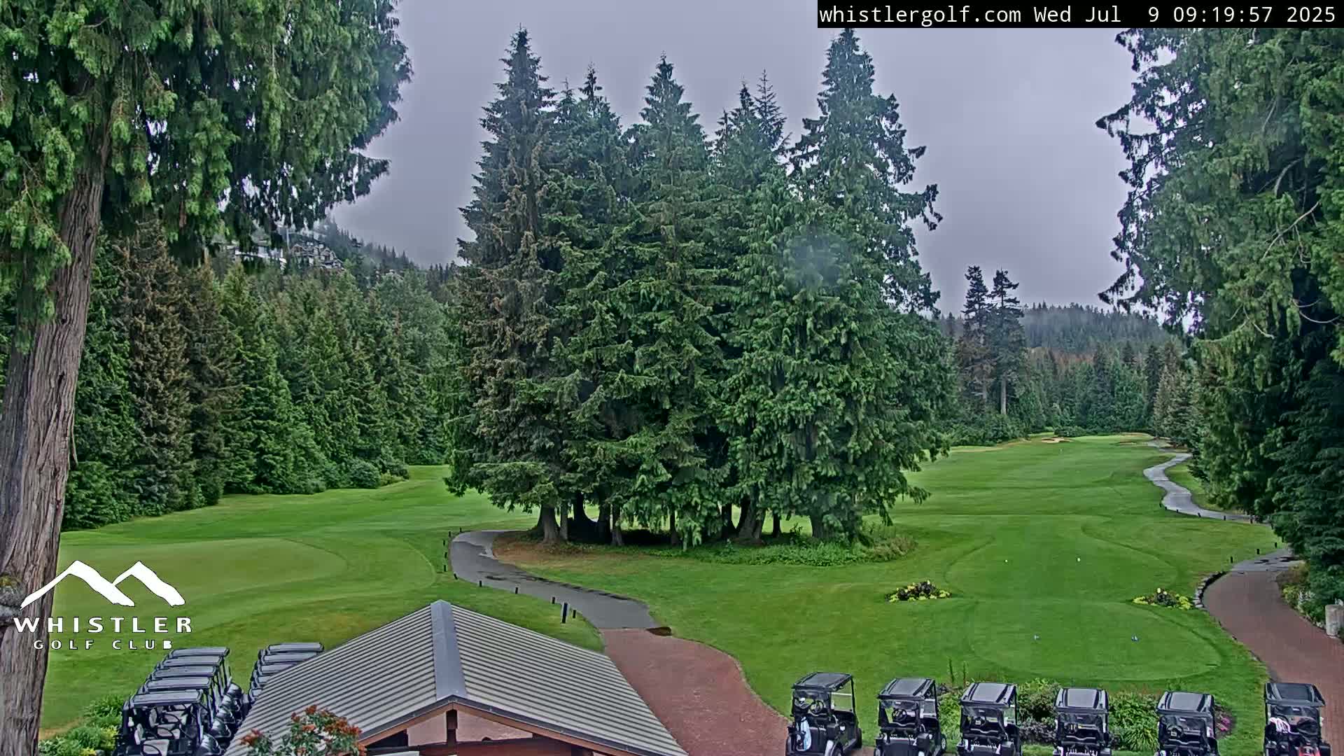 Whistler Golf Club 1st Hole Area Live Cam - Whistler,  Squamish-Lillooet, Sea to Sky Country, British Columbia, Canada