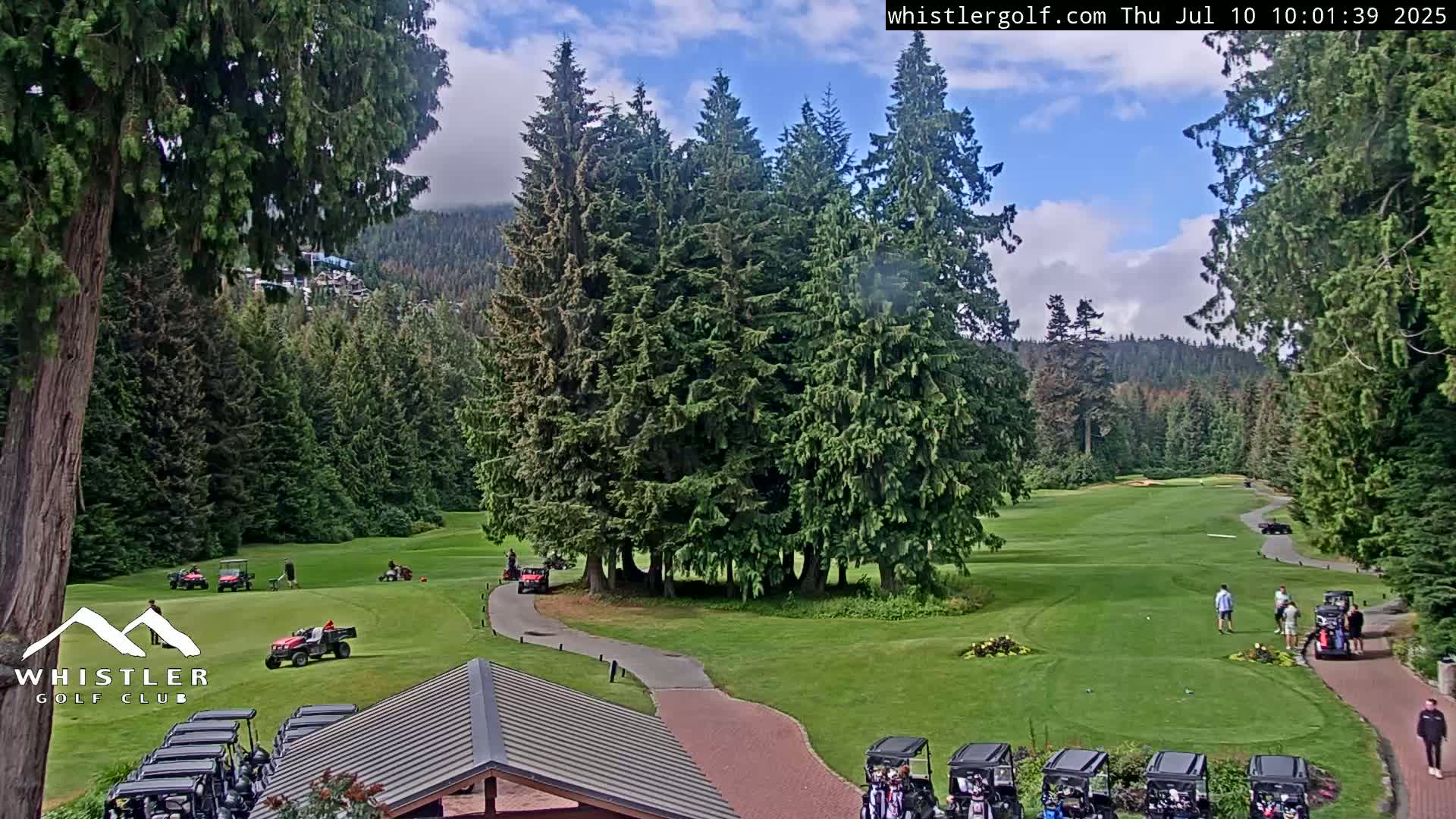 Whistler Golf Club 1st Hole Area Live Cam - Whistler,  Squamish-Lillooet, Sea to Sky Country, British Columbia, Canada