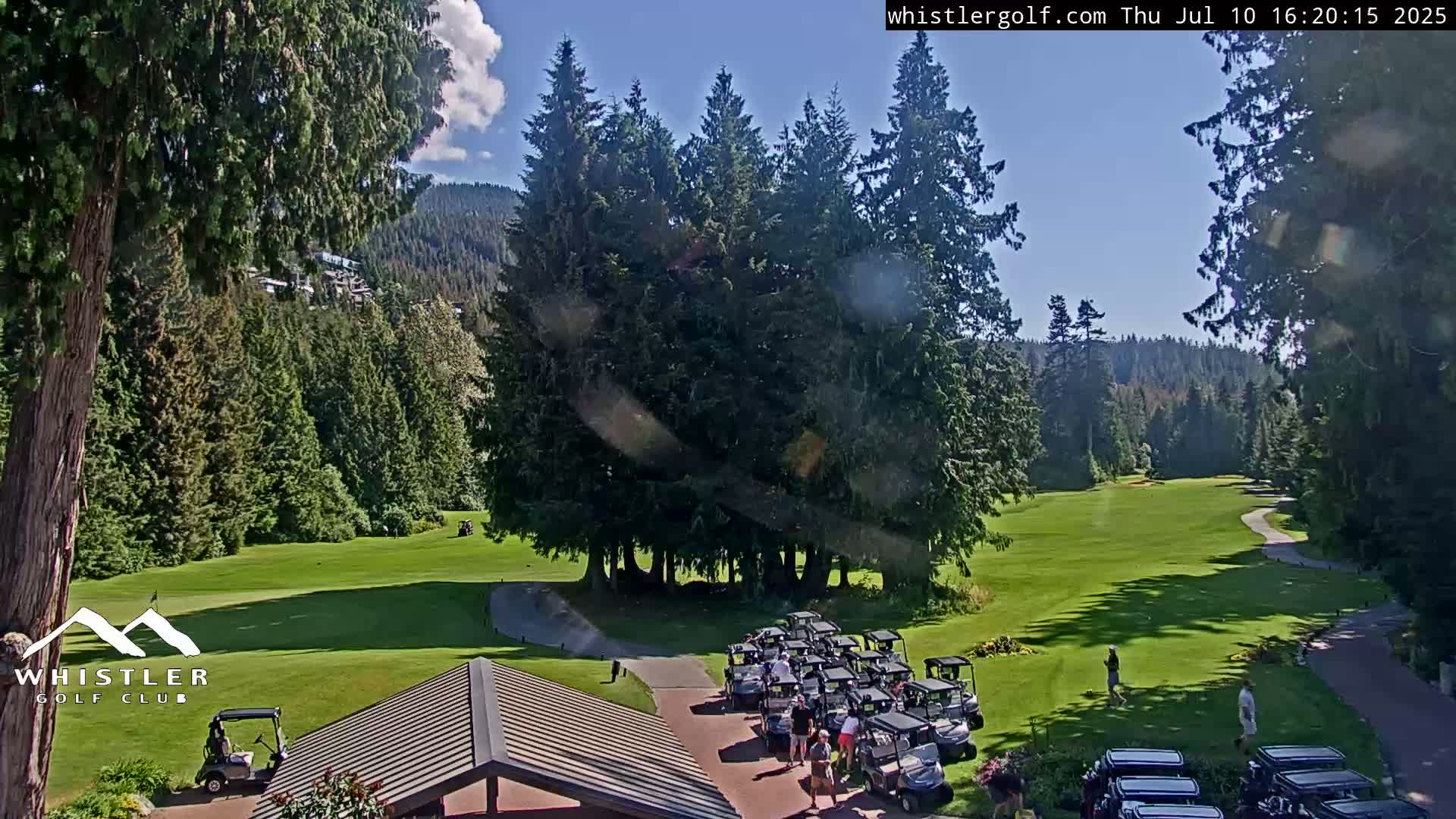 Whistler Golf Club 1st Hole Area Live Cam - Whistler,  Squamish-Lillooet, Sea to Sky Country, British Columbia, Canada