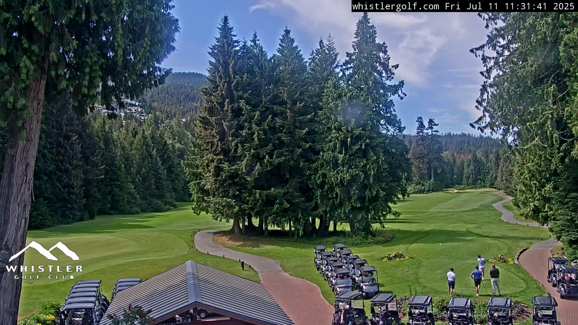 Whistler Golf Club 1st Hole Area Live Cam - Whistler,  Squamish-Lillooet, Sea to Sky Country, British Columbia, Canada