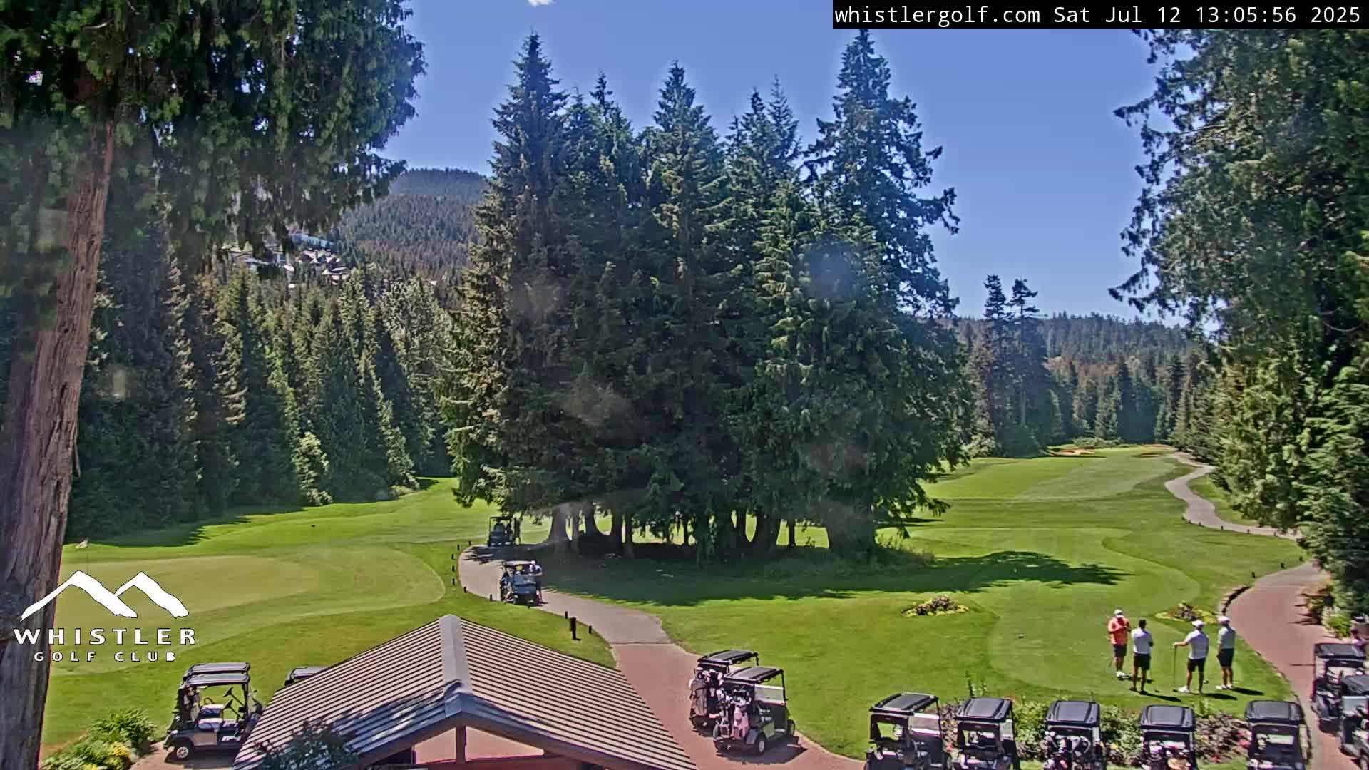 Whistler Golf Club 1st Hole Area Live Cam - Whistler,  Squamish-Lillooet, Sea to Sky Country, British Columbia, Canada