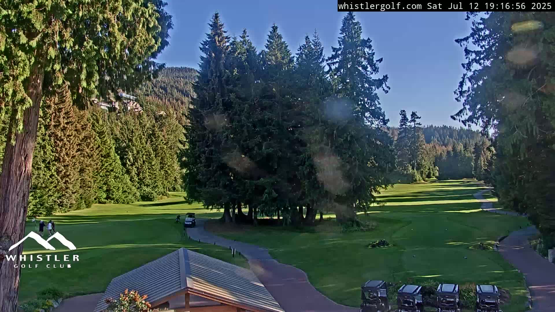Whistler Golf Club 1st Hole Area Live Cam - Whistler,  Squamish-Lillooet, Sea to Sky Country, British Columbia, Canada