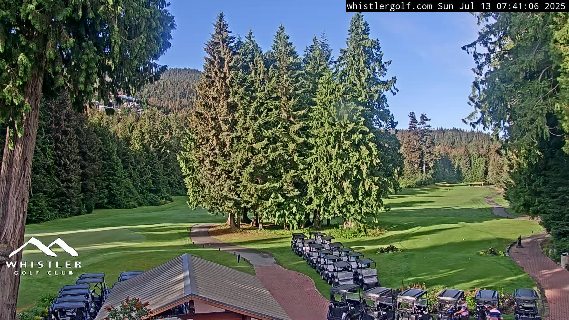 Whistler Golf Club 1st Hole Area Live Cam - Whistler,  Squamish-Lillooet, Sea to Sky Country, British Columbia, Canada