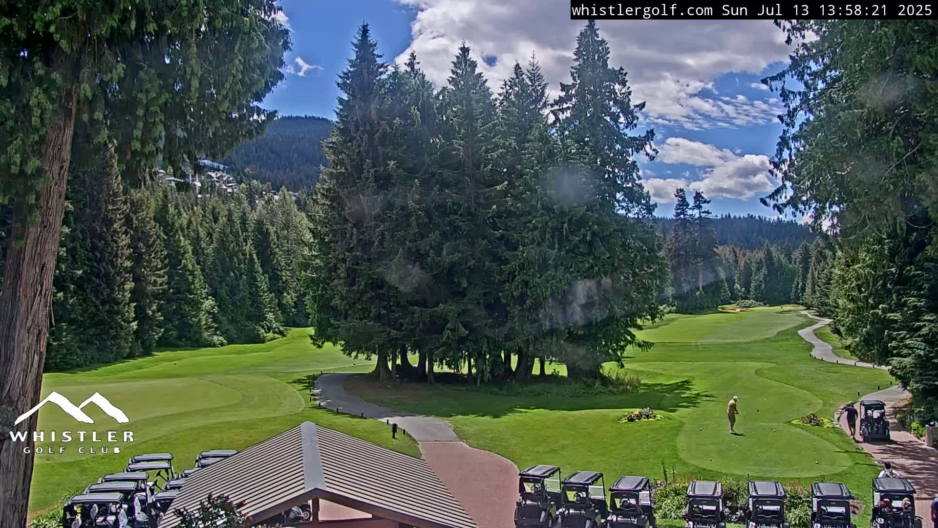 Whistler Golf Club 1st Hole Area Live Cam - Whistler,  Squamish-Lillooet, Sea to Sky Country, British Columbia, Canada