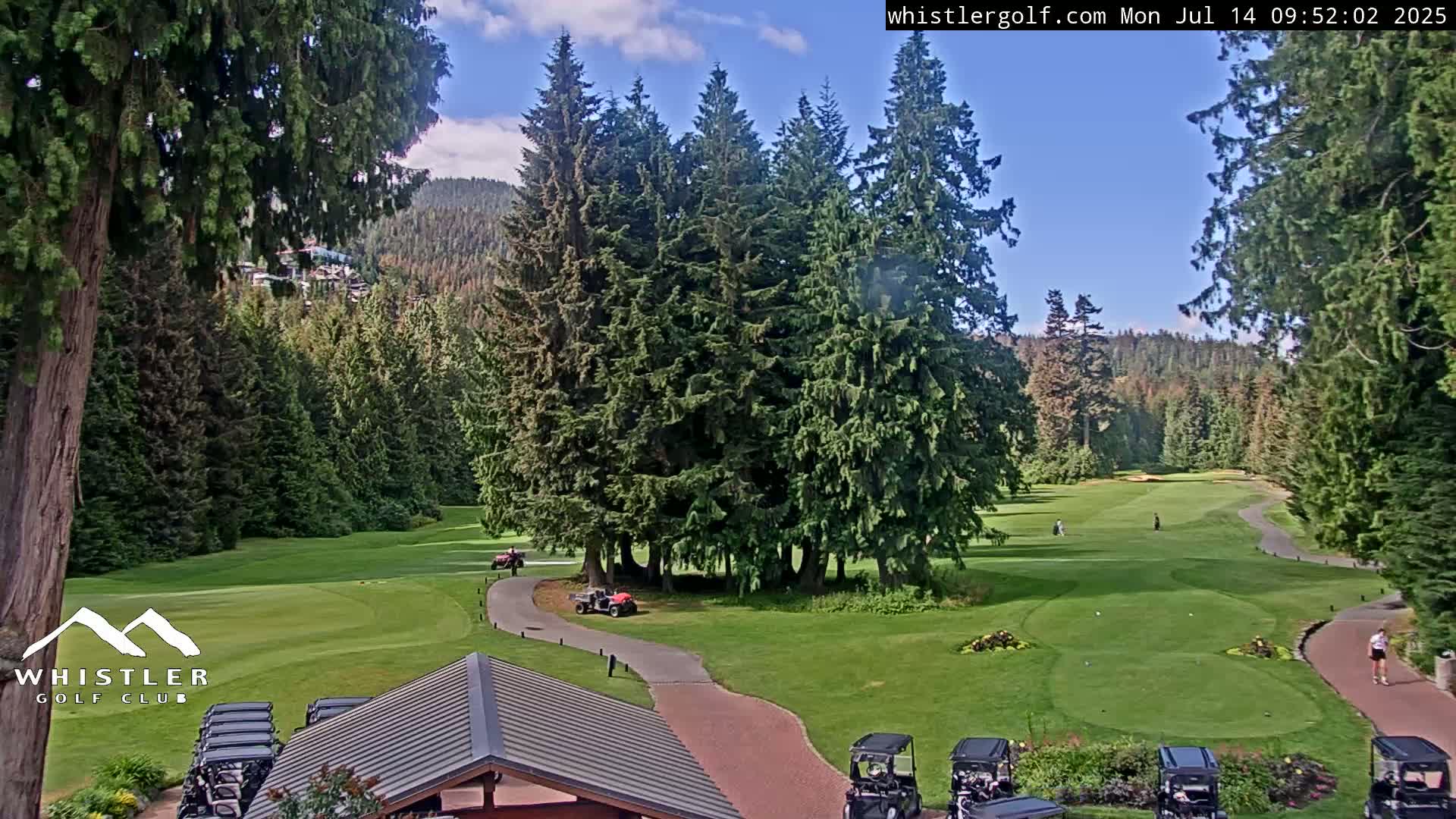 Whistler Golf Club 1st Hole Area Live Cam - Whistler,  Squamish-Lillooet, Sea to Sky Country, British Columbia, Canada