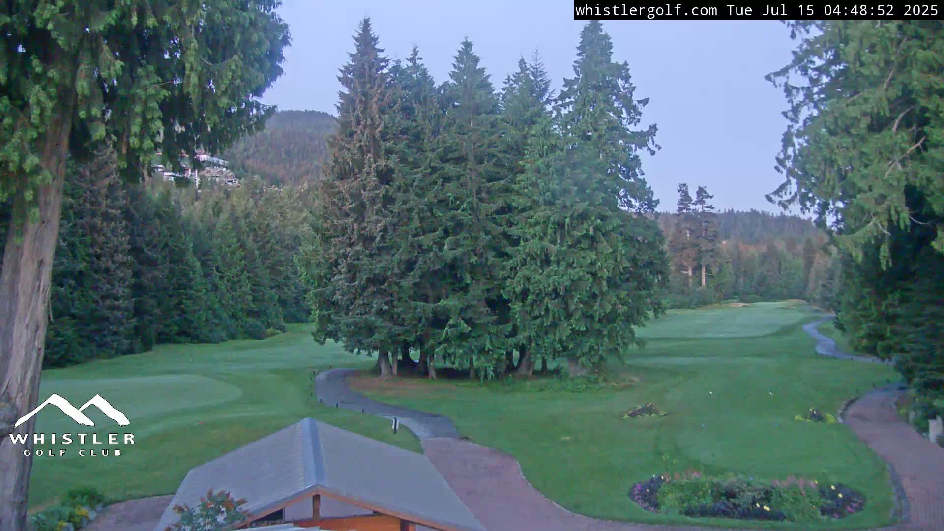 Whistler Golf Club 1st Hole Area Live Cam - Whistler,  Squamish-Lillooet, Sea to Sky Country, British Columbia, Canada