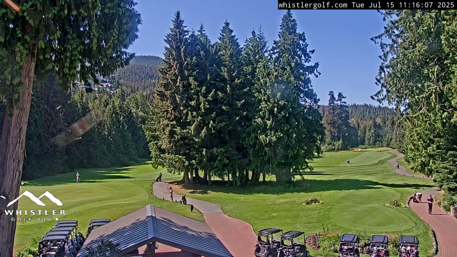 Whistler Golf Club 1st Hole Area Live Cam - Whistler,  Squamish-Lillooet, Sea to Sky Country, British Columbia, Canada