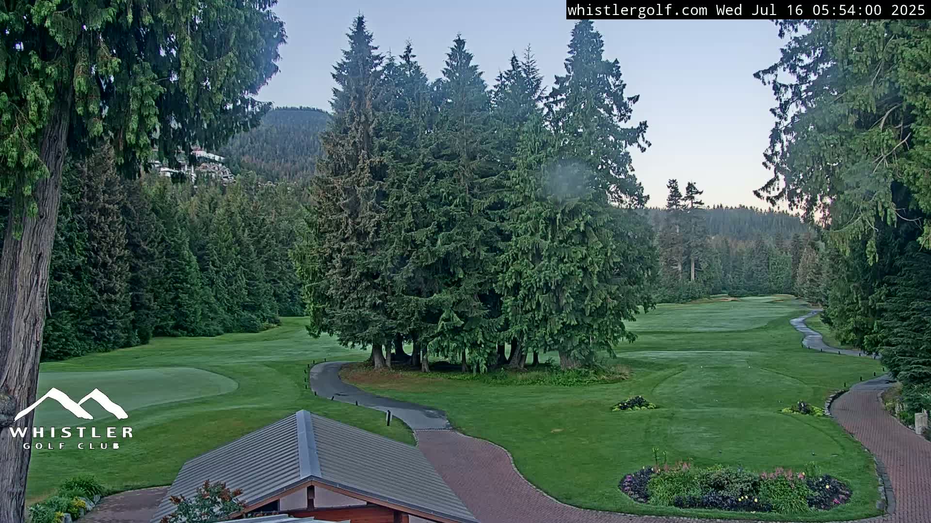 Whistler Golf Club 1st Hole Area Live Cam - Whistler,  Squamish-Lillooet, Sea to Sky Country, British Columbia, Canada