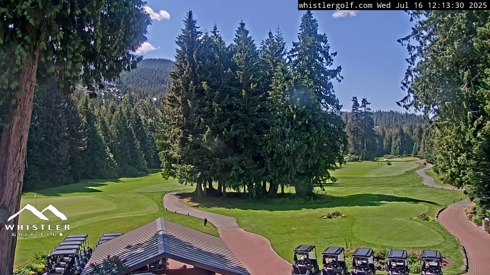 Whistler Golf Club 1st Hole Area Live Cam - Whistler,  Squamish-Lillooet, Sea to Sky Country, British Columbia, Canada