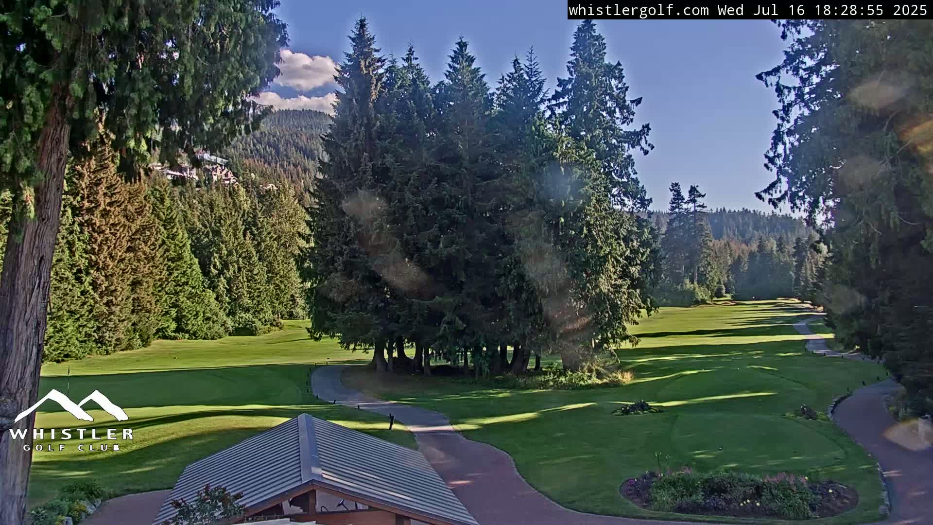 Whistler Golf Club 1st Hole Area Live Cam - Whistler,  Squamish-Lillooet, Sea to Sky Country, British Columbia, Canada