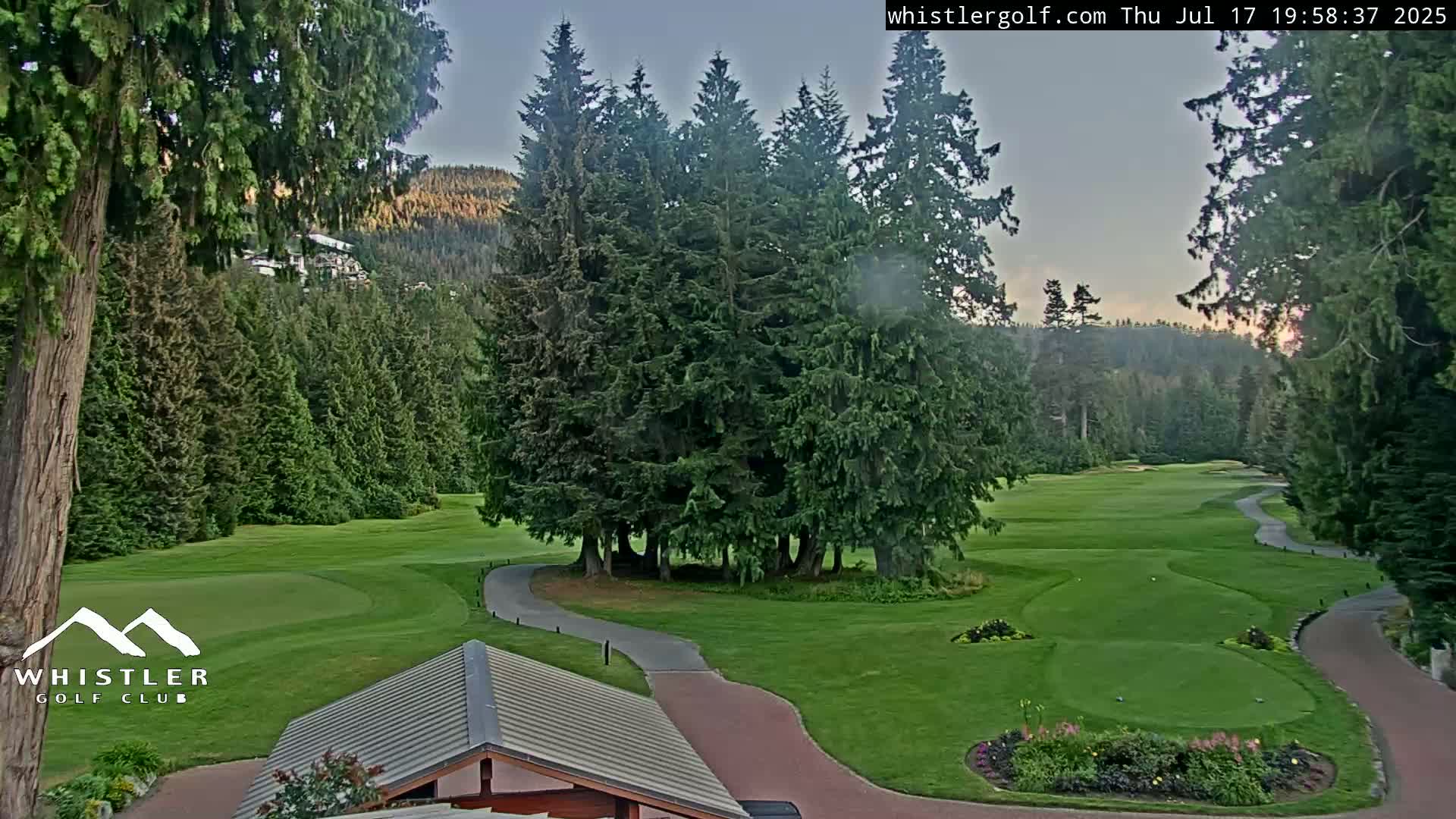Whistler Golf Club 1st Hole Area Live Cam - Whistler,  Squamish-Lillooet, Sea to Sky Country, British Columbia, Canada