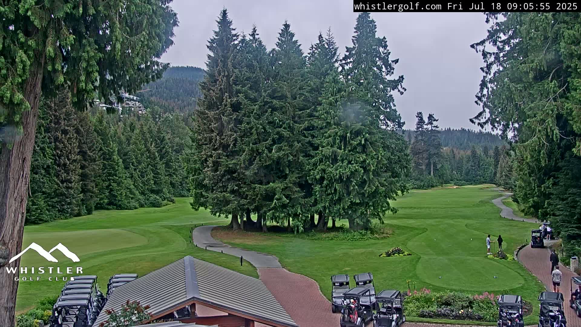 Whistler Golf Club 1st Hole Area Live Cam - Whistler,  Squamish-Lillooet, Sea to Sky Country, British Columbia, Canada