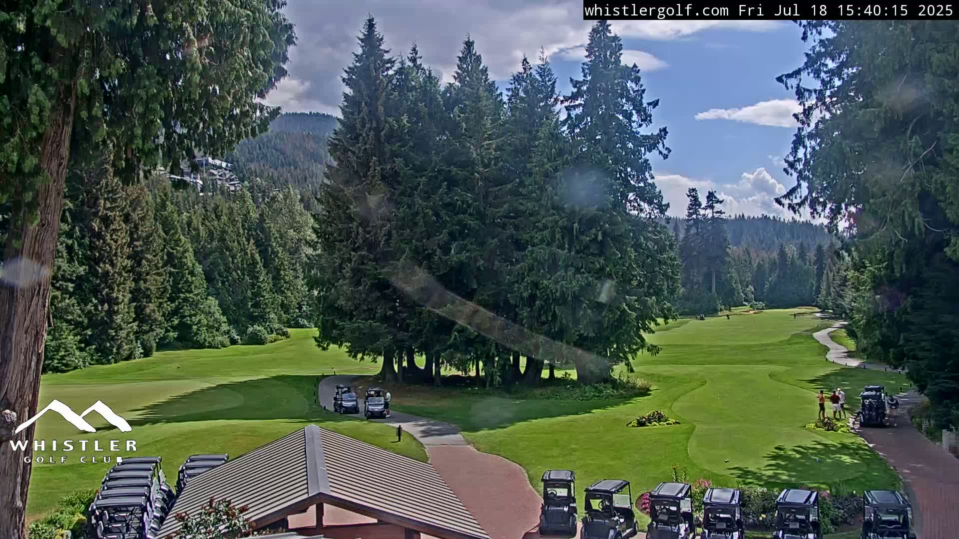 Whistler Golf Club 1st Hole Area Live Cam - Whistler,  Squamish-Lillooet, Sea to Sky Country, British Columbia, Canada