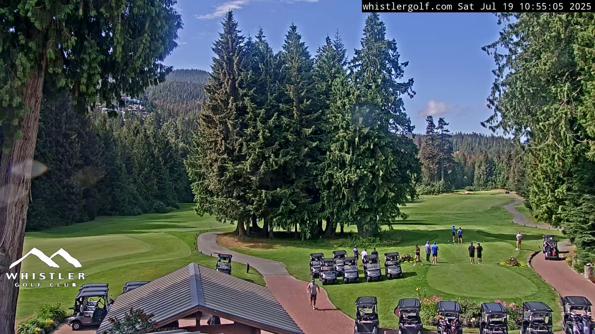 Whistler Golf Club 1st Hole Area Live Cam - Whistler,  Squamish-Lillooet, Sea to Sky Country, British Columbia, Canada