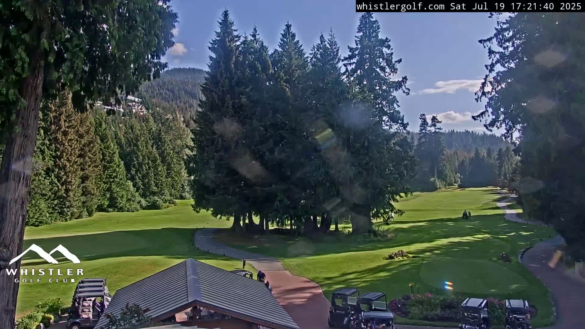 Whistler Golf Club 1st Hole Area Live Cam - Whistler,  Squamish-Lillooet, Sea to Sky Country, British Columbia, Canada