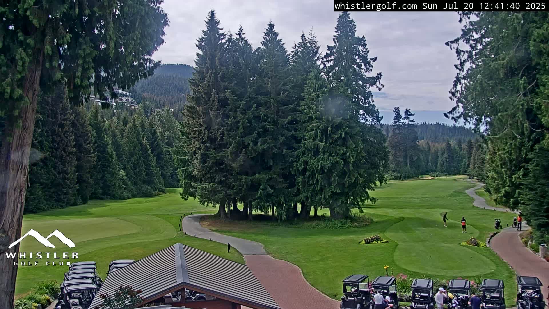 Whistler Golf Club 1st Hole Area Live Cam - Whistler,  Squamish-Lillooet, Sea to Sky Country, British Columbia, Canada