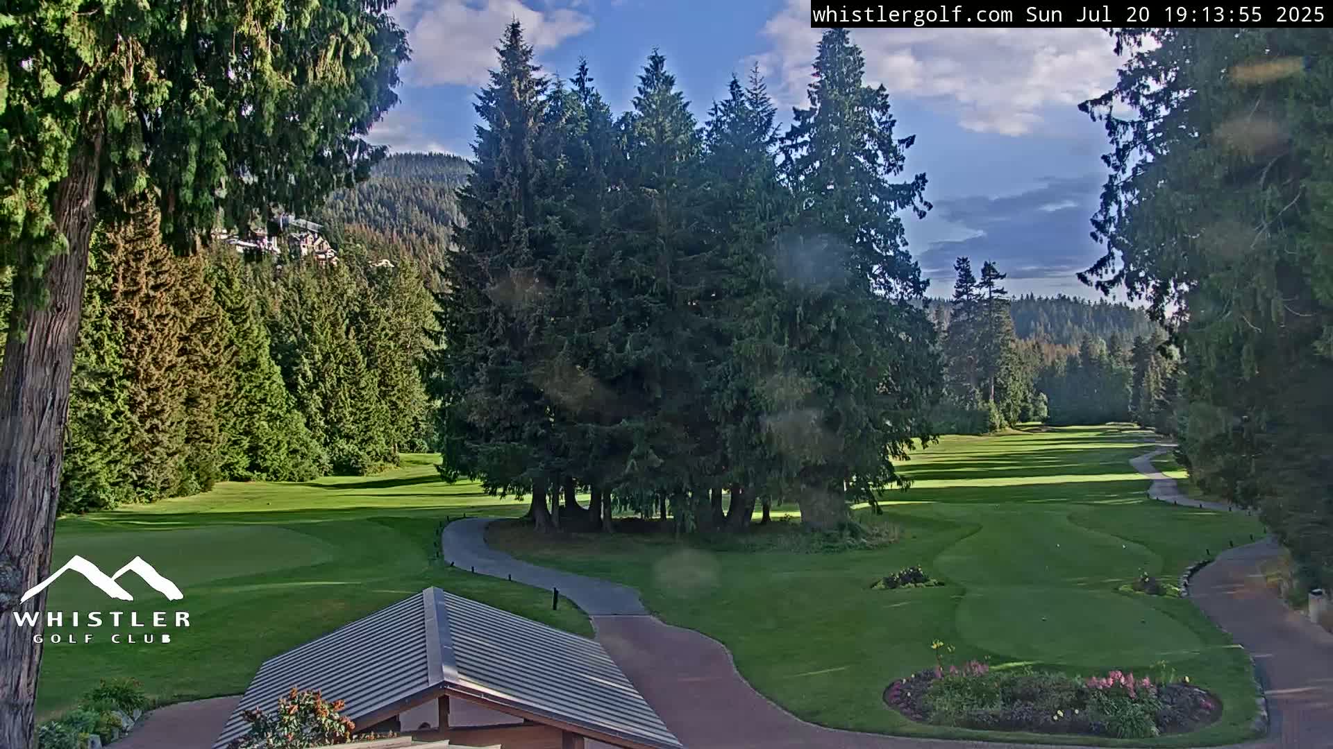 Whistler Golf Club 1st Hole Area Live Cam - Whistler,  Squamish-Lillooet, Sea to Sky Country, British Columbia, Canada