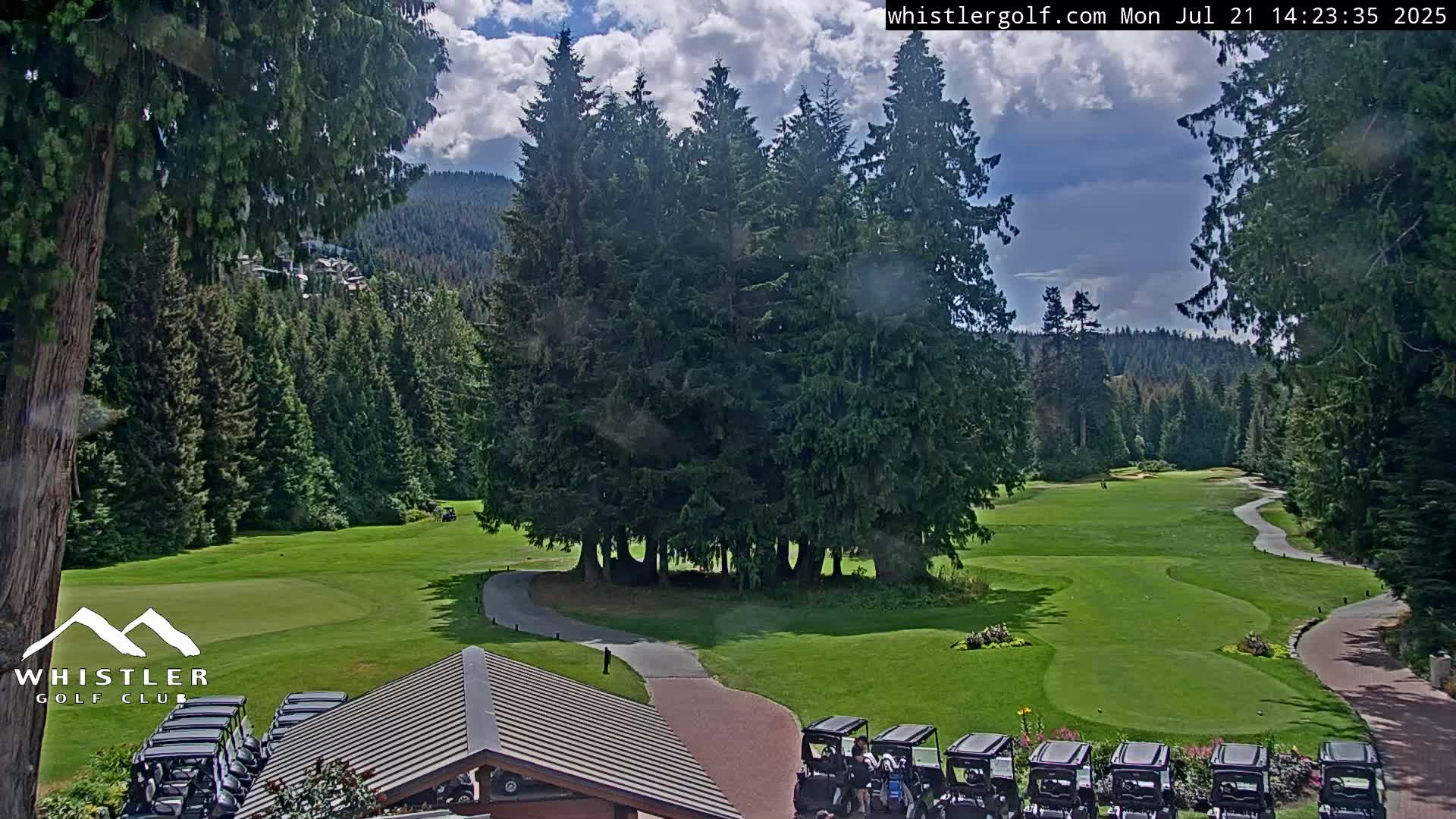 Whistler Golf Club 1st Hole Area Live Cam - Whistler,  Squamish-Lillooet, Sea to Sky Country, British Columbia, Canada