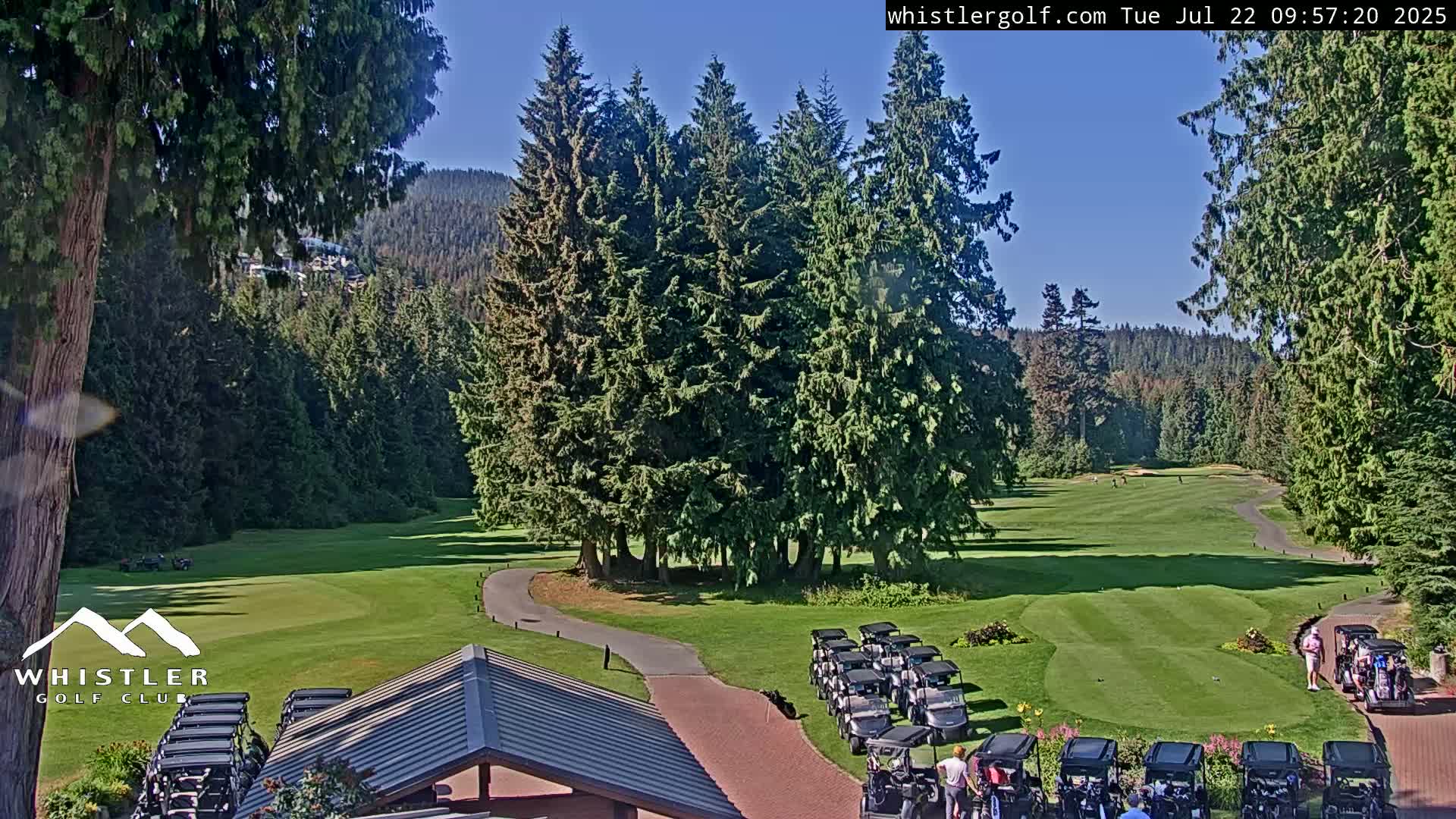 Whistler Golf Club 1st Hole Area Live Cam - Whistler,  Squamish-Lillooet, Sea to Sky Country, British Columbia, Canada