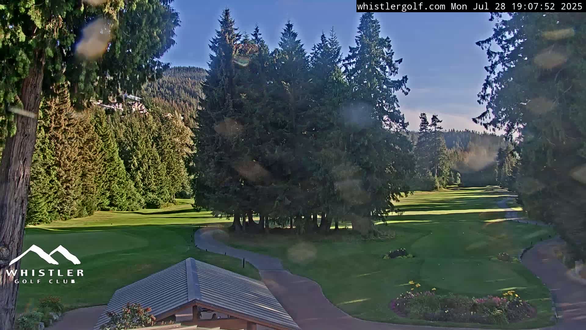 Whistler Golf Club 1st Hole Area Live Cam - Whistler,  Squamish-Lillooet, Sea to Sky Country, British Columbia, Canada