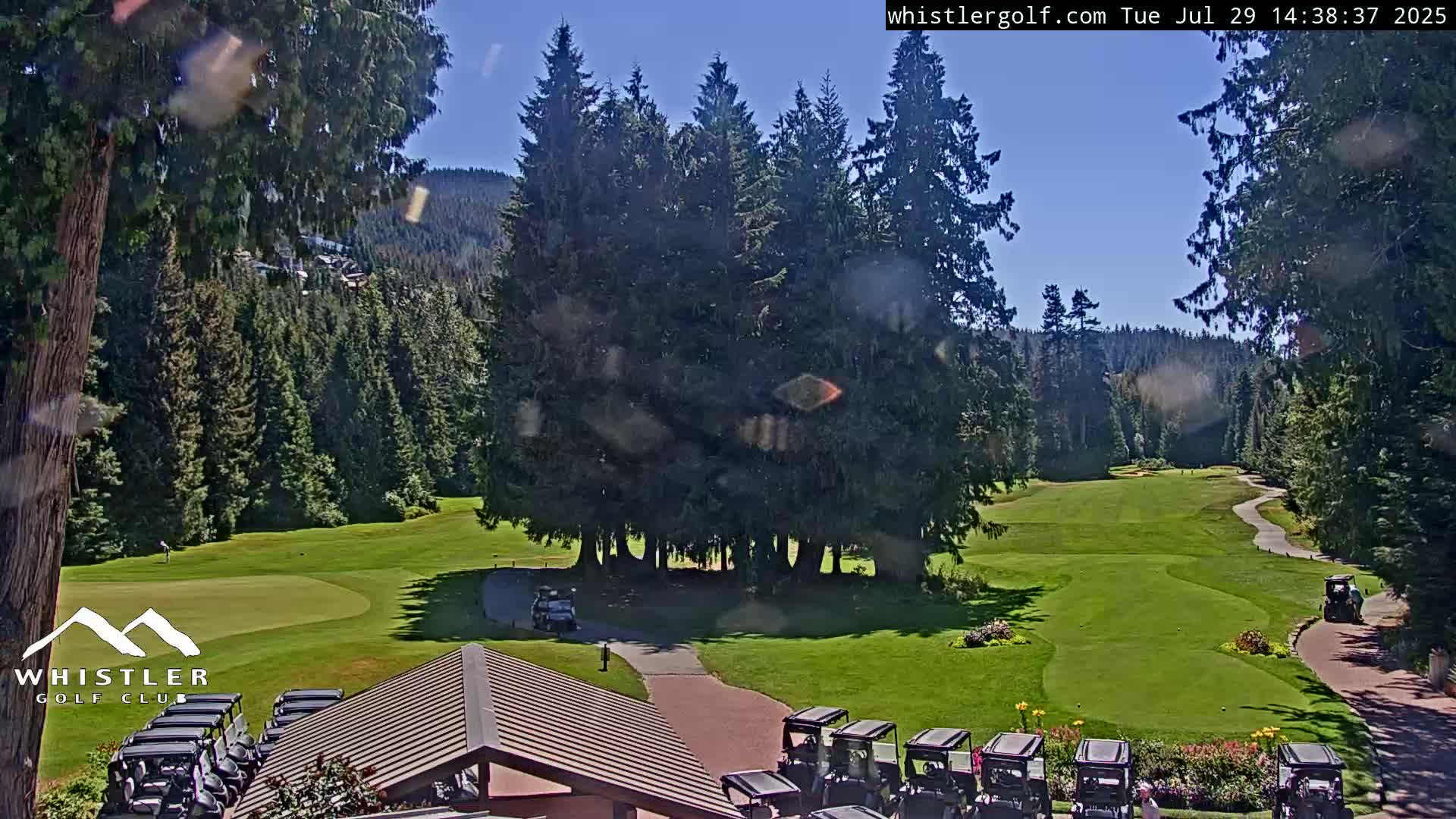 Whistler Golf Club 1st Hole Area Live Cam - Whistler,  Squamish-Lillooet, Sea to Sky Country, British Columbia, Canada