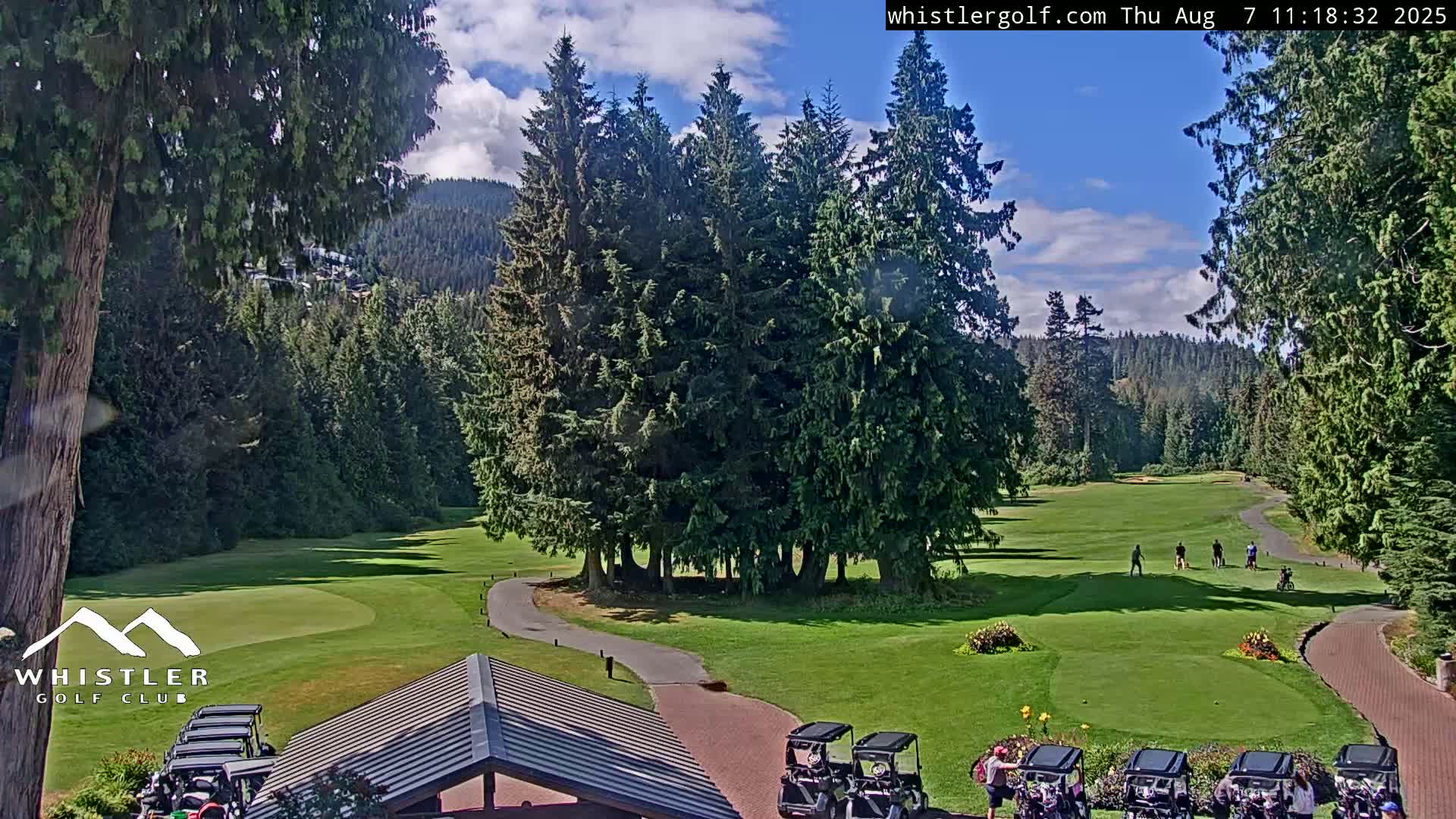 Whistler Golf Club 1st Hole Area Live Cam - Whistler,  Squamish-Lillooet, Sea to Sky Country, British Columbia, Canada
