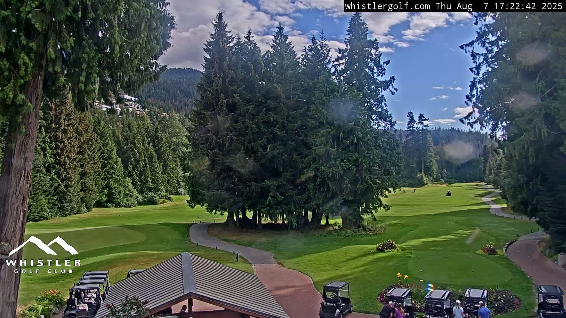 Whistler Golf Club 1st Hole Area Live Cam - Whistler,  Squamish-Lillooet, Sea to Sky Country, British Columbia, Canada
