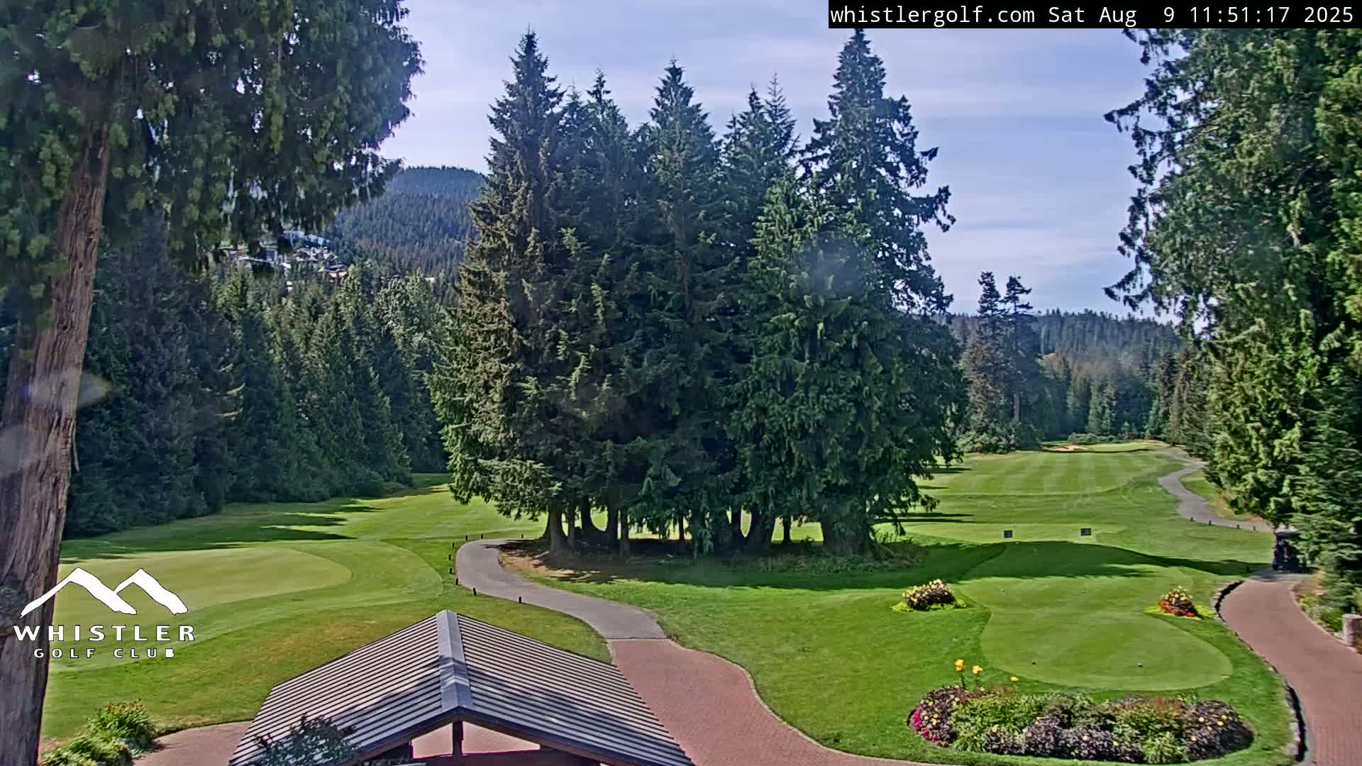 Whistler Golf Club 1st Hole Area Live Cam - Whistler,  Squamish-Lillooet, Sea to Sky Country, British Columbia, Canada