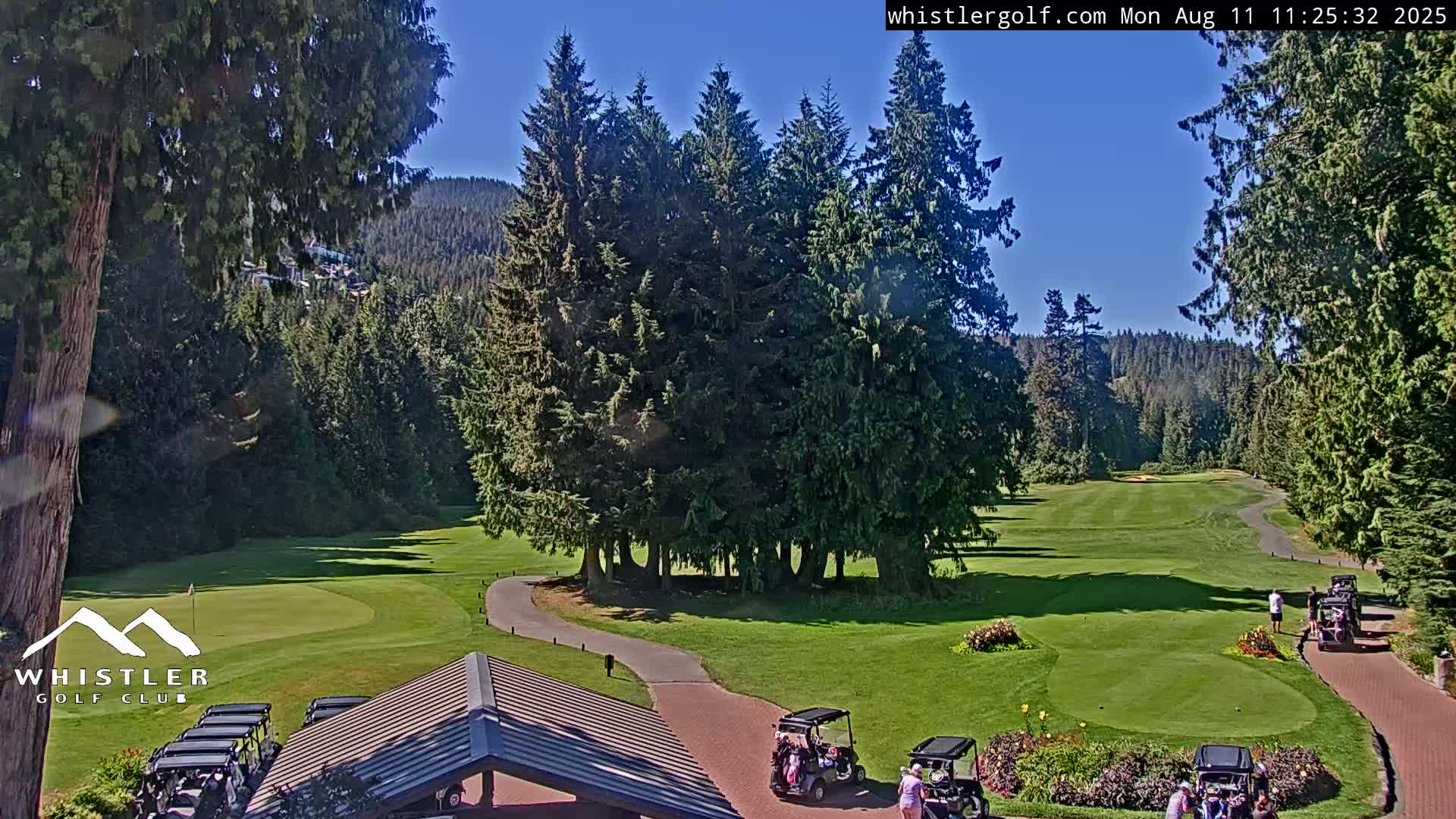 Whistler Golf Club 1st Hole Area Live Cam - Whistler,  Squamish-Lillooet, Sea to Sky Country, British Columbia, Canada